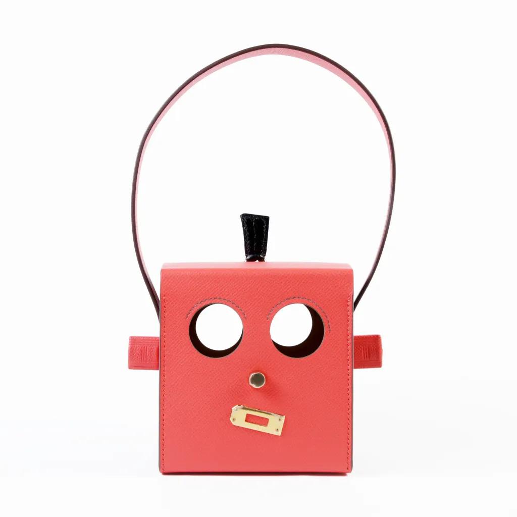 Robot Cube 迷你晚宴包 T5 蜜桃粉 Rose Jaipur 6Q 翡翠綠 Vert Emeraude 89 黑色 Noir (Black)