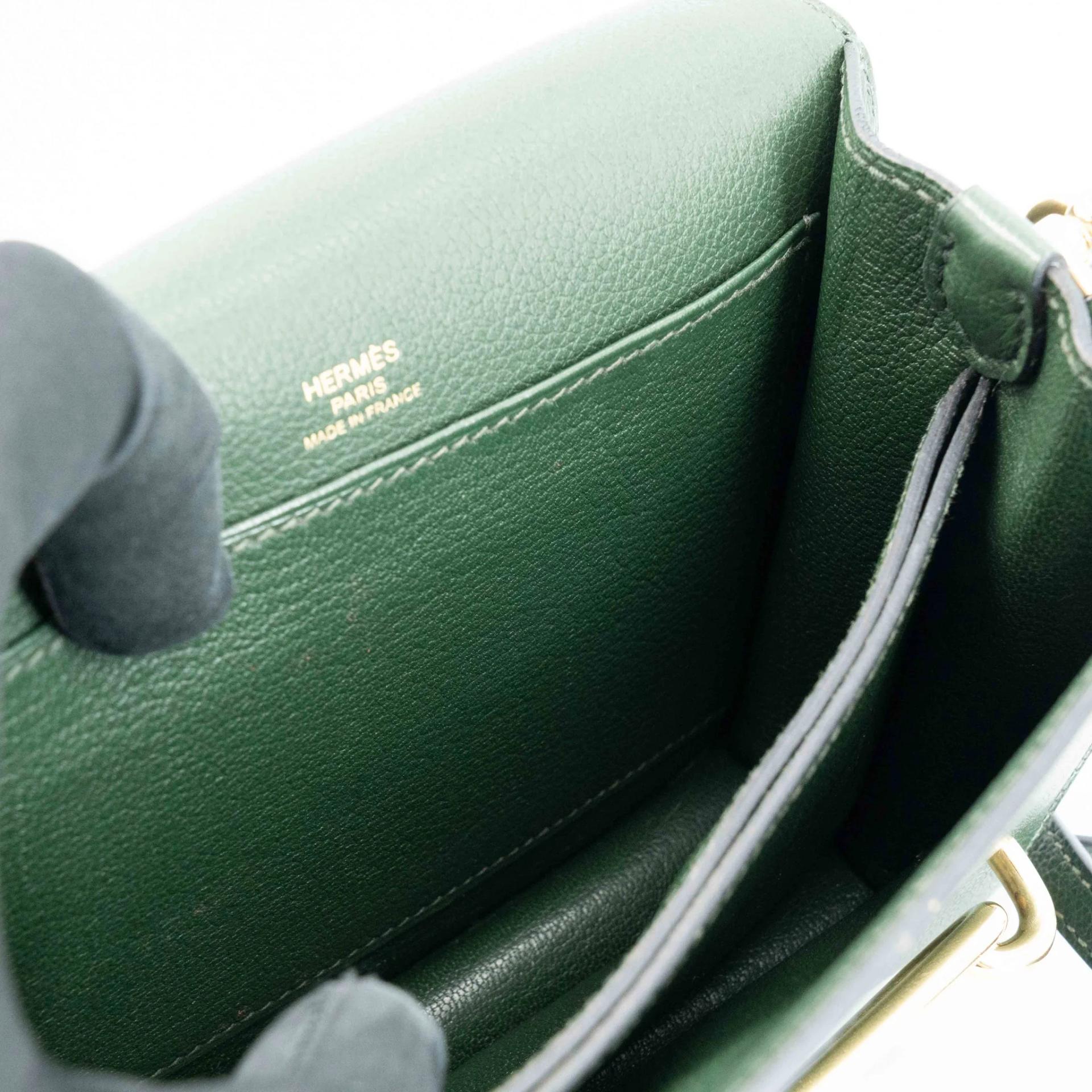 ランク A HERMÈS エルメス ロウリスミニ ヴェールアングレ (2Q) エバーカラー ゴールド金具 X刻印 (2016) - 23
