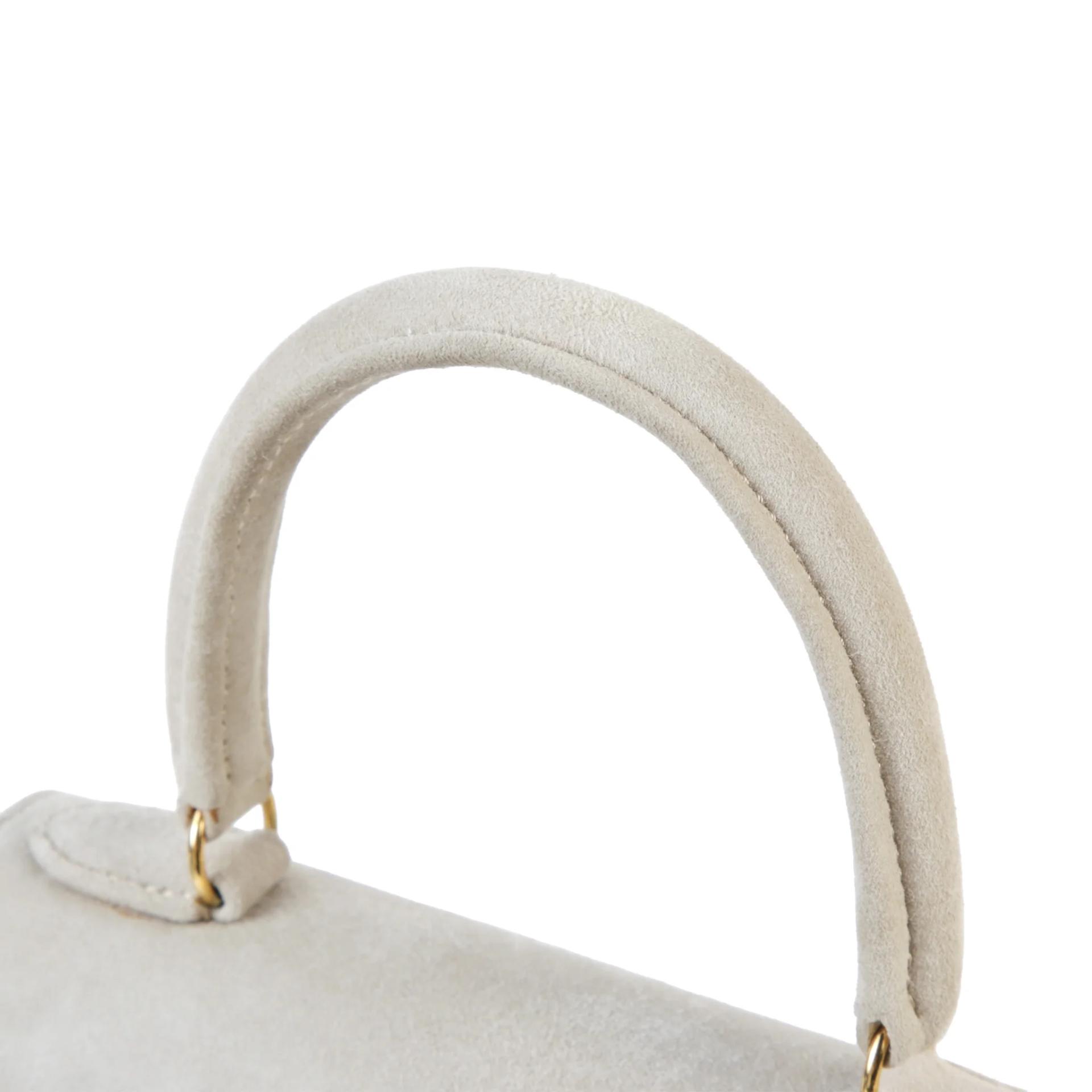 A美品 HERMÈS 愛馬仕 Mini Kelly 20 灰色 Doblis Suede 麂皮 金扣 □O刻 2011年 - 3