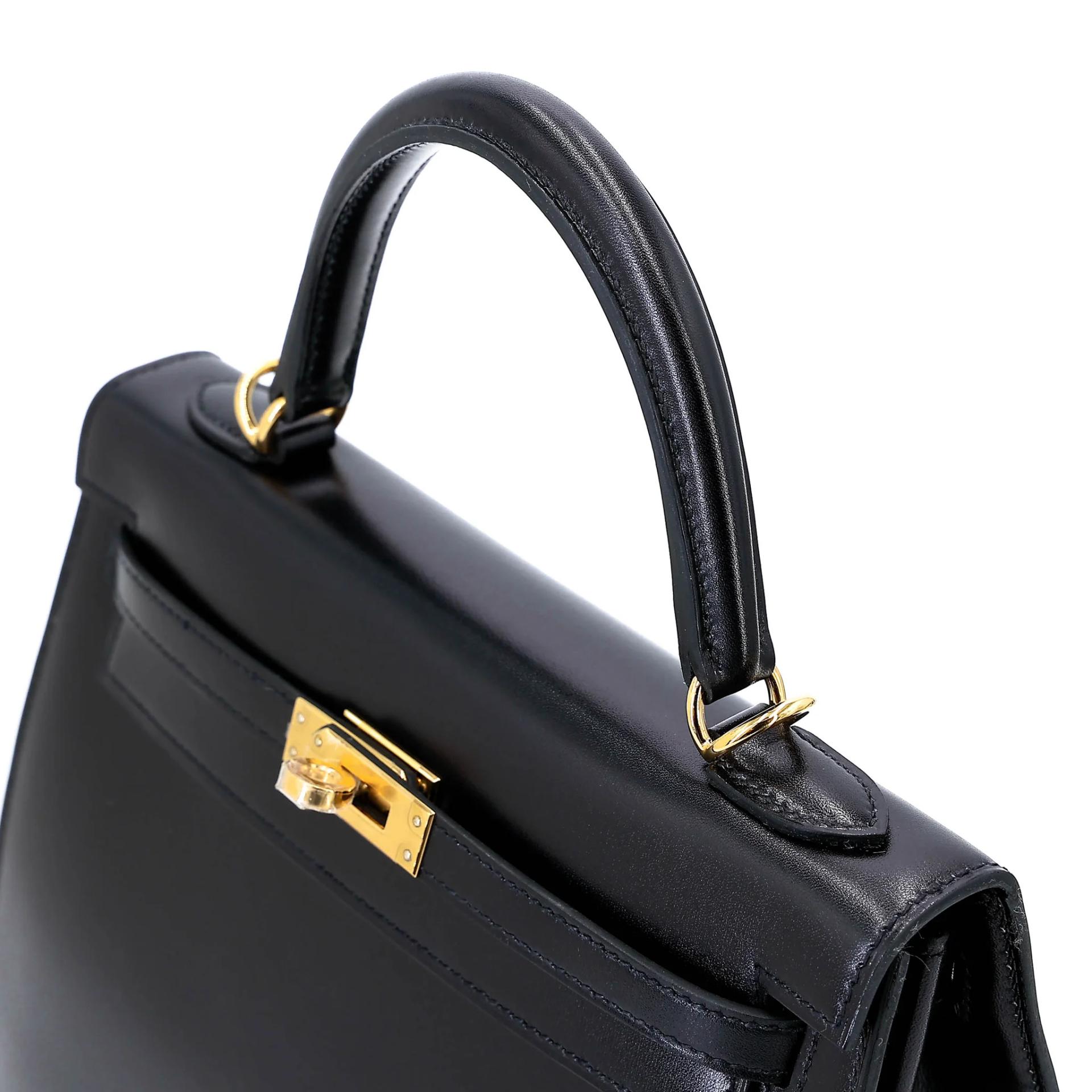 ランク NS 未使用品 HERMÈS エルメス ケリー25 セリエ ブラック (89) ボックスカーフ ゴールド金具 W刻印 (2024) - 3
