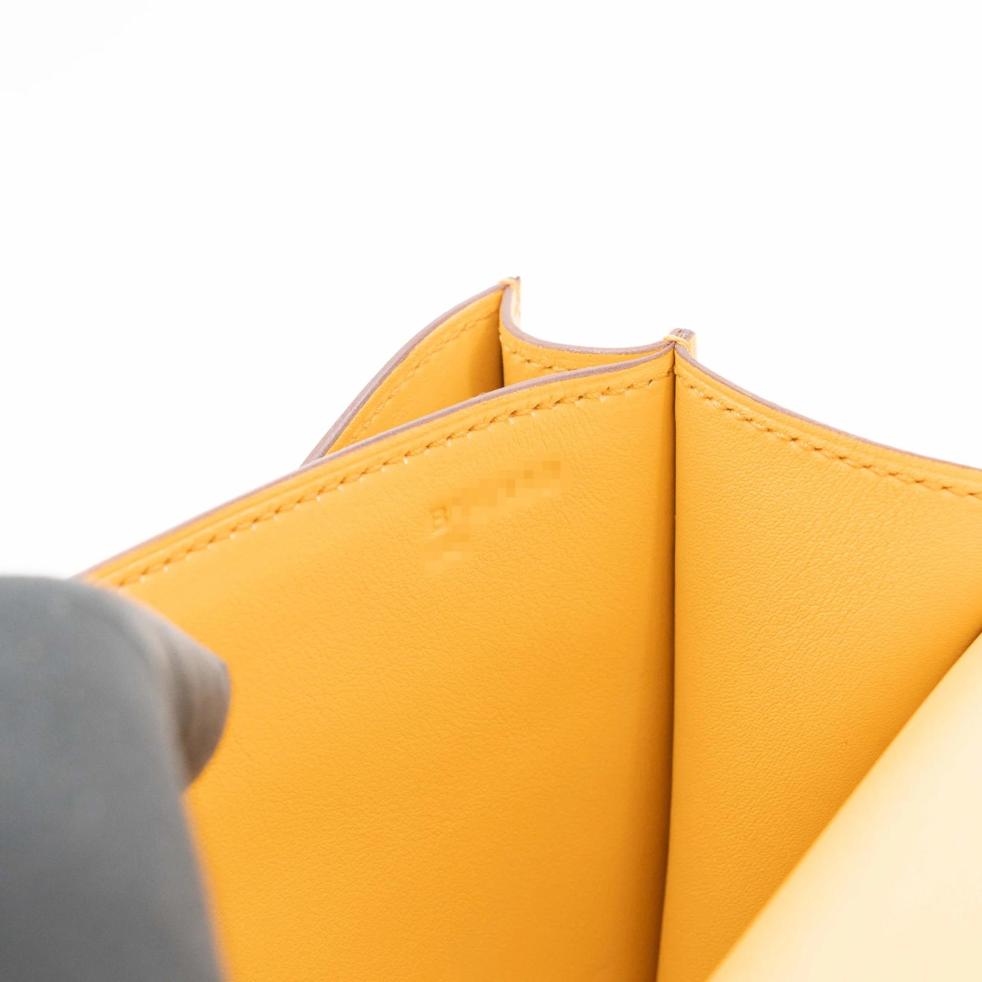 ランク NS 未使用品 HERMÈS エルメス コンスタンス ミニ 19 ミラー サン (B4) スイフト シルバー金具 B刻印 (2023) - 21