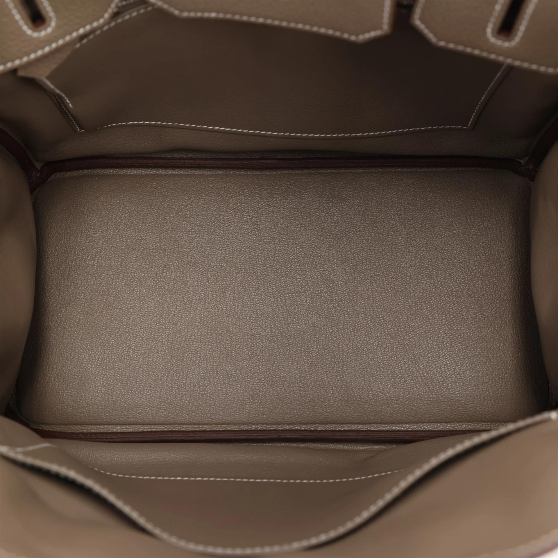 ランク N 新品 HERMÈS エルメス バーキン30 エトゥープ (18) トゴ シルバー金具 K刻印 (2025) - 11