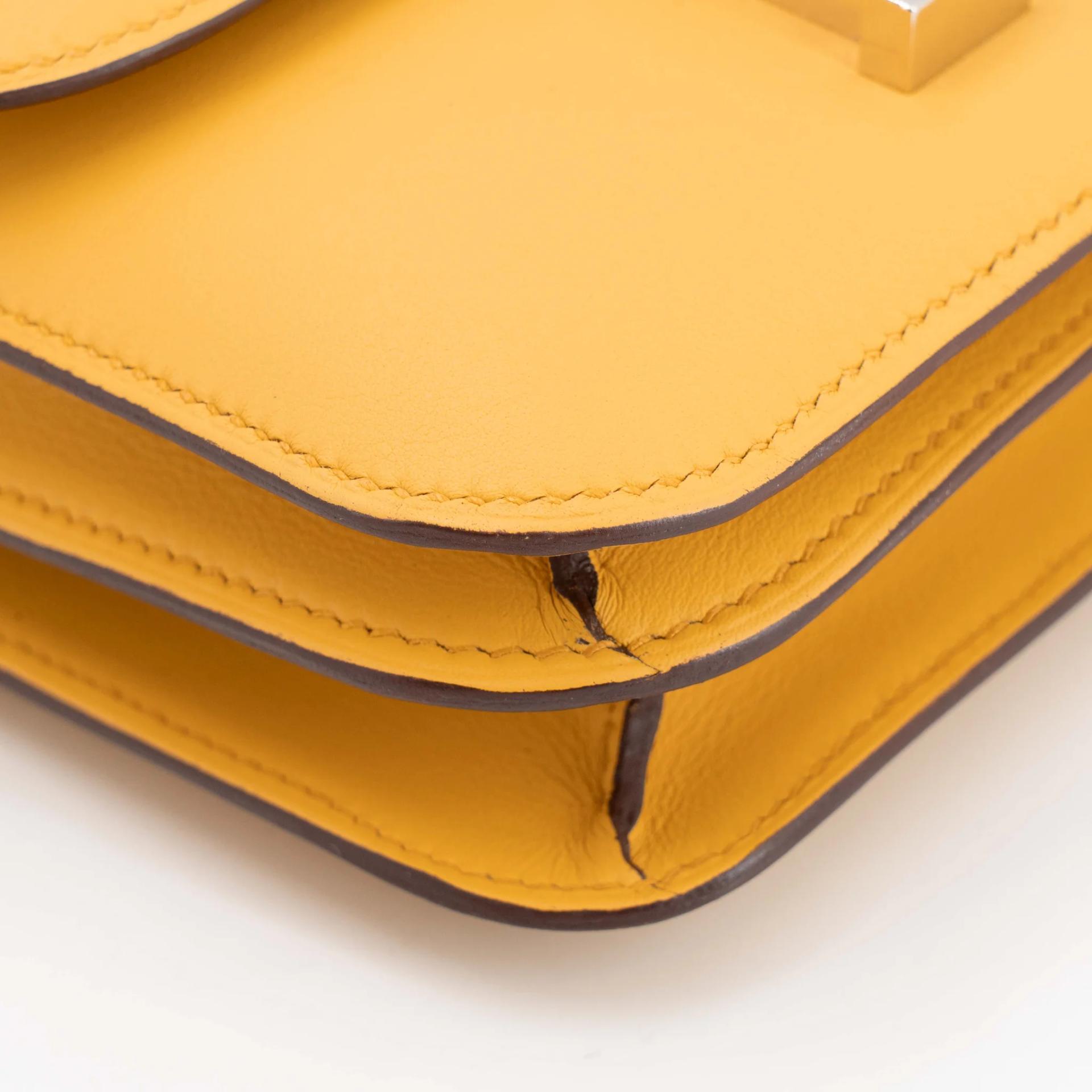 ランク NS 未使用品 HERMÈS エルメス コンスタンス ミニ 19 ミラー サン (B4) スイフト シルバー金具 B刻印 (2023) - 12