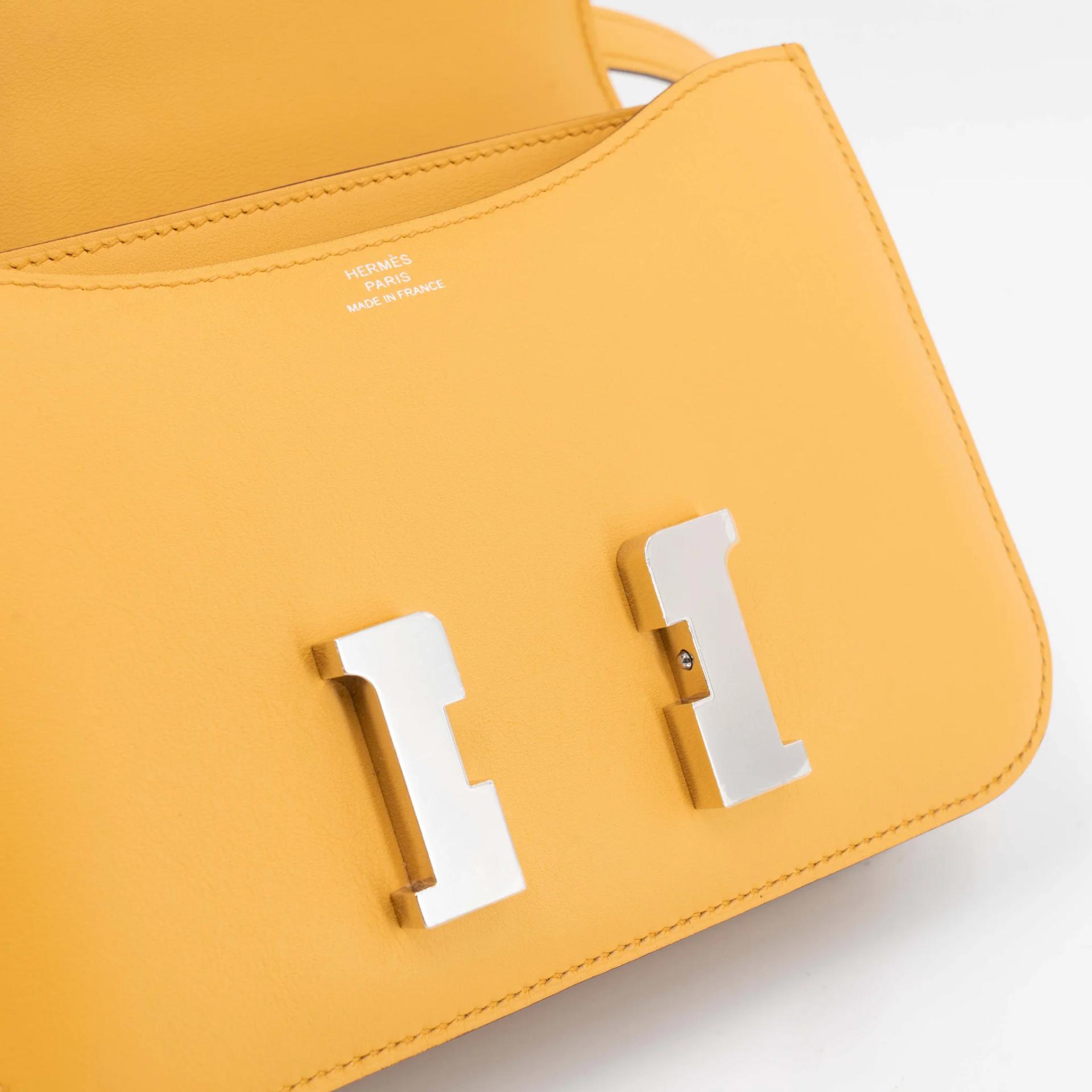ランク NS 未使用品 HERMÈS エルメス コンスタンス ミニ 19 ミラー サン (B4) スイフト シルバー金具 B刻印 (2023) - 23
