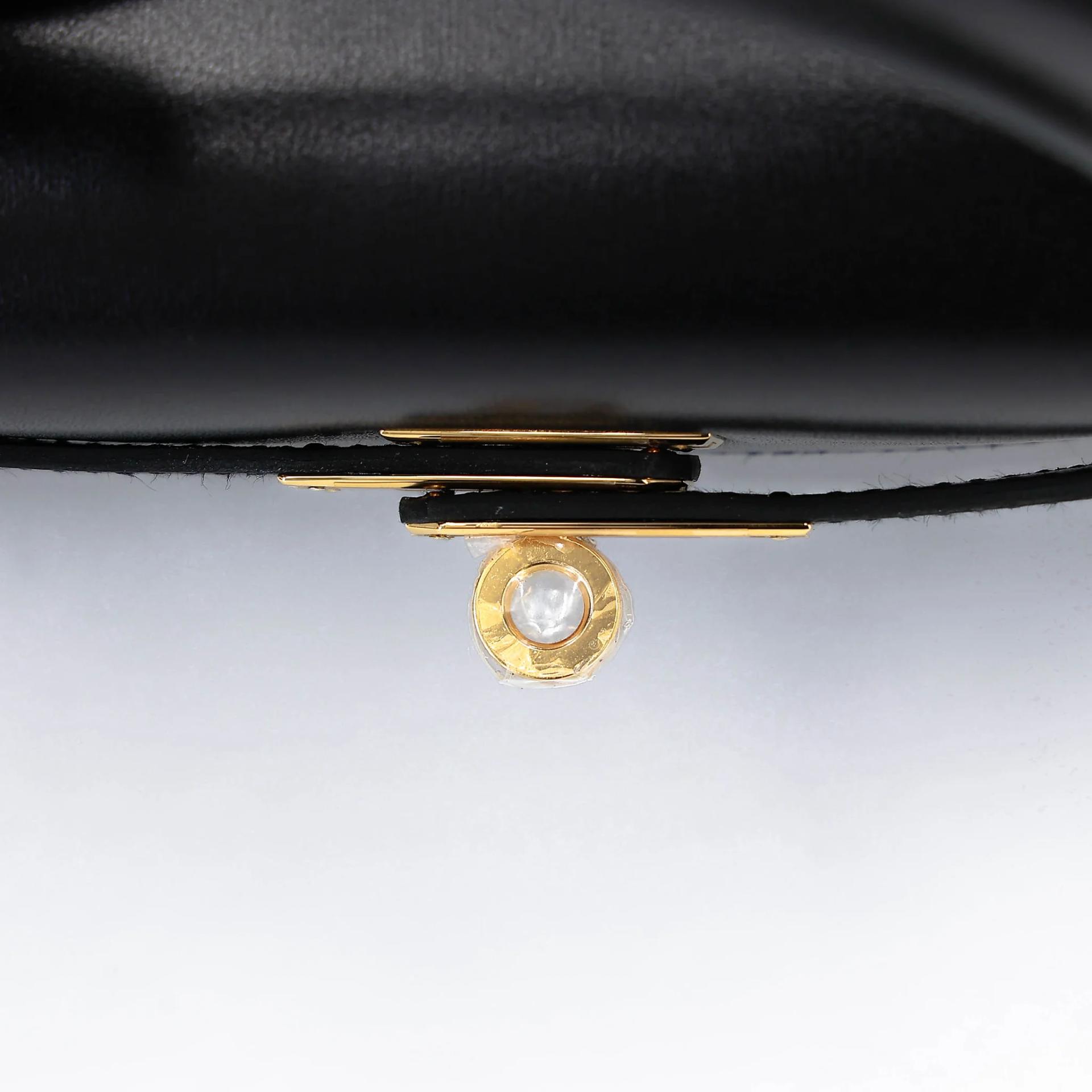 ランク NS 未使用品 HERMÈS エルメス ケリー25 セリエ ブラック (89) ボックスカーフ ゴールド金具 W刻印 (2024) - 9