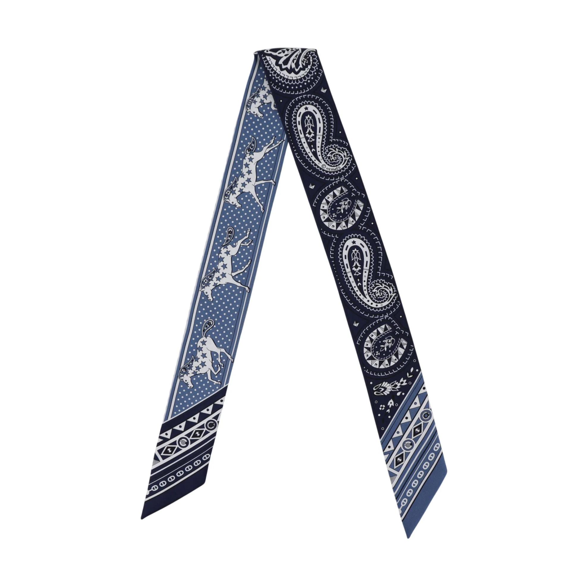 ツイリー Chevel de Coeur Bandana ブルー