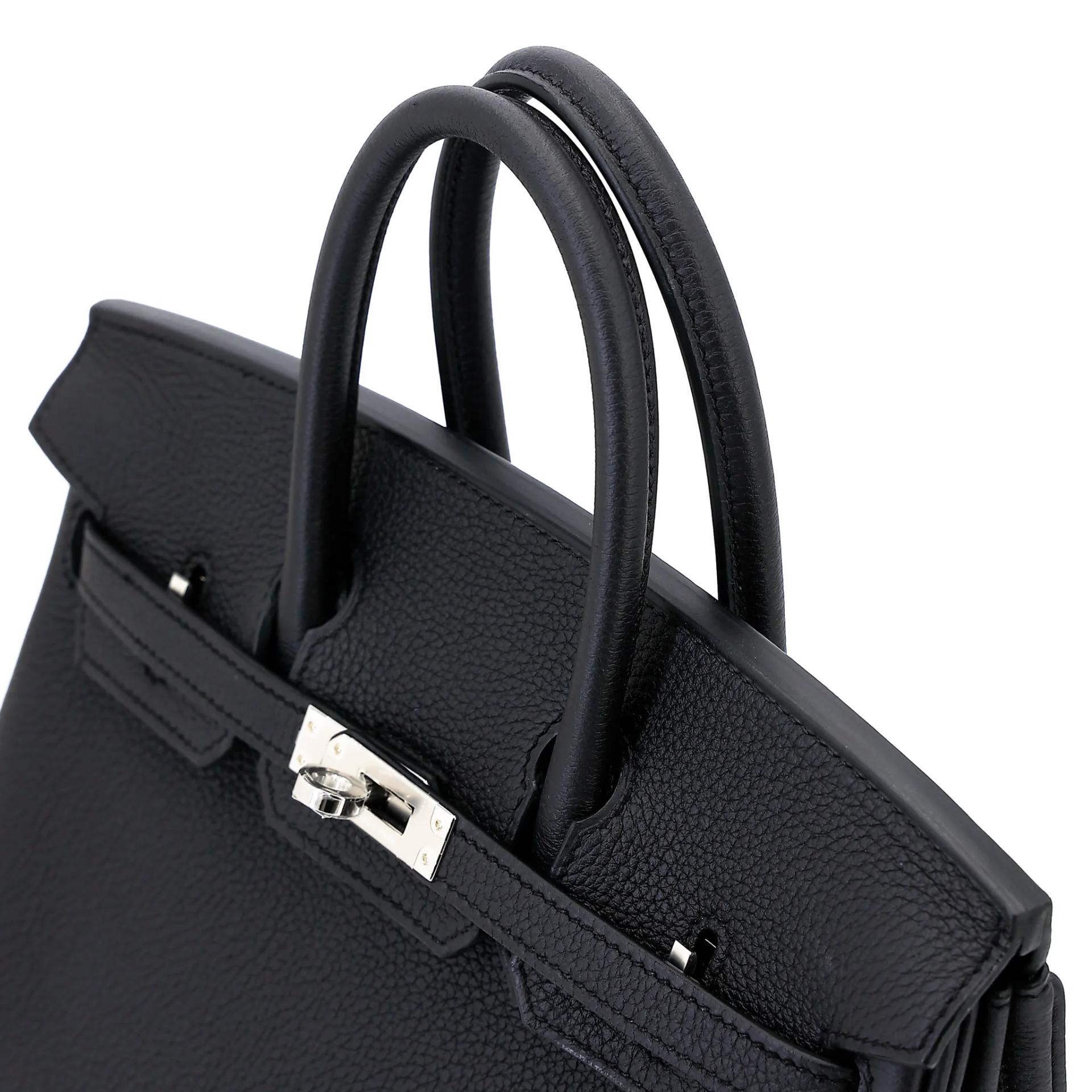 ランク N 新品 HERMÈS エルメス バーキン25 ブラック (89) トゴ シルバー金具 G刻印 (2026) - 3