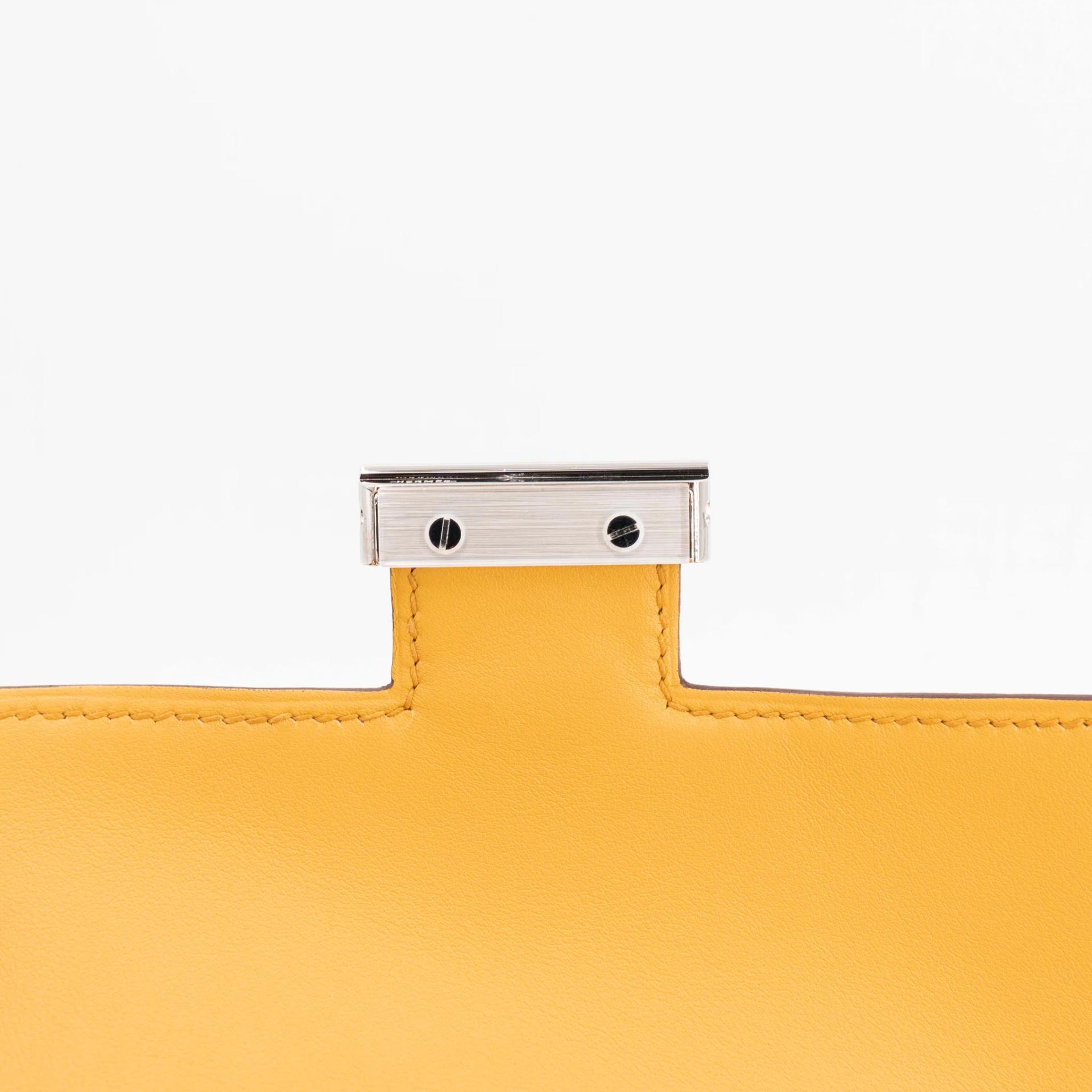 ランク NS 未使用品 HERMÈS エルメス コンスタンス ミニ 19 ミラー サン (B4) スイフト シルバー金具 B刻印 (2023) - 14