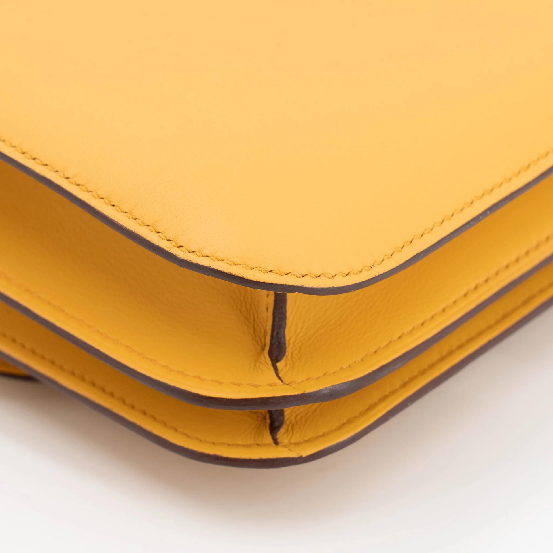 ランク NS 未使用品 HERMÈS エルメス コンスタンス ミニ 19 ミラー サン (B4) スイフト シルバー金具 B刻印 (2023) - 9