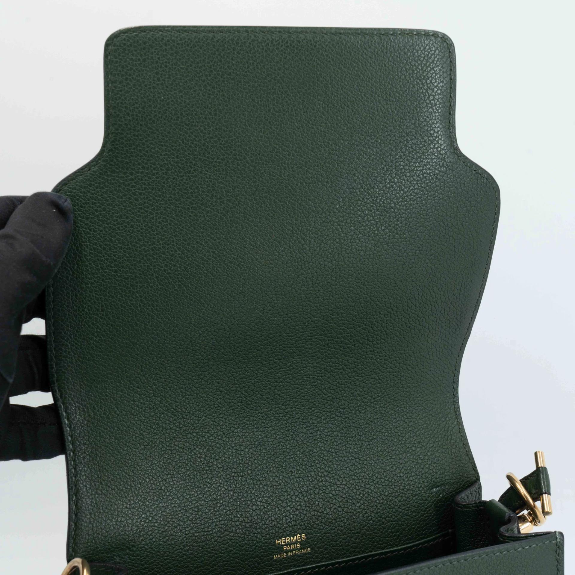 ランク A HERMÈS エルメス ロウリスミニ ヴェールアングレ (2Q) エバーカラー ゴールド金具 X刻印 (2016) - 17