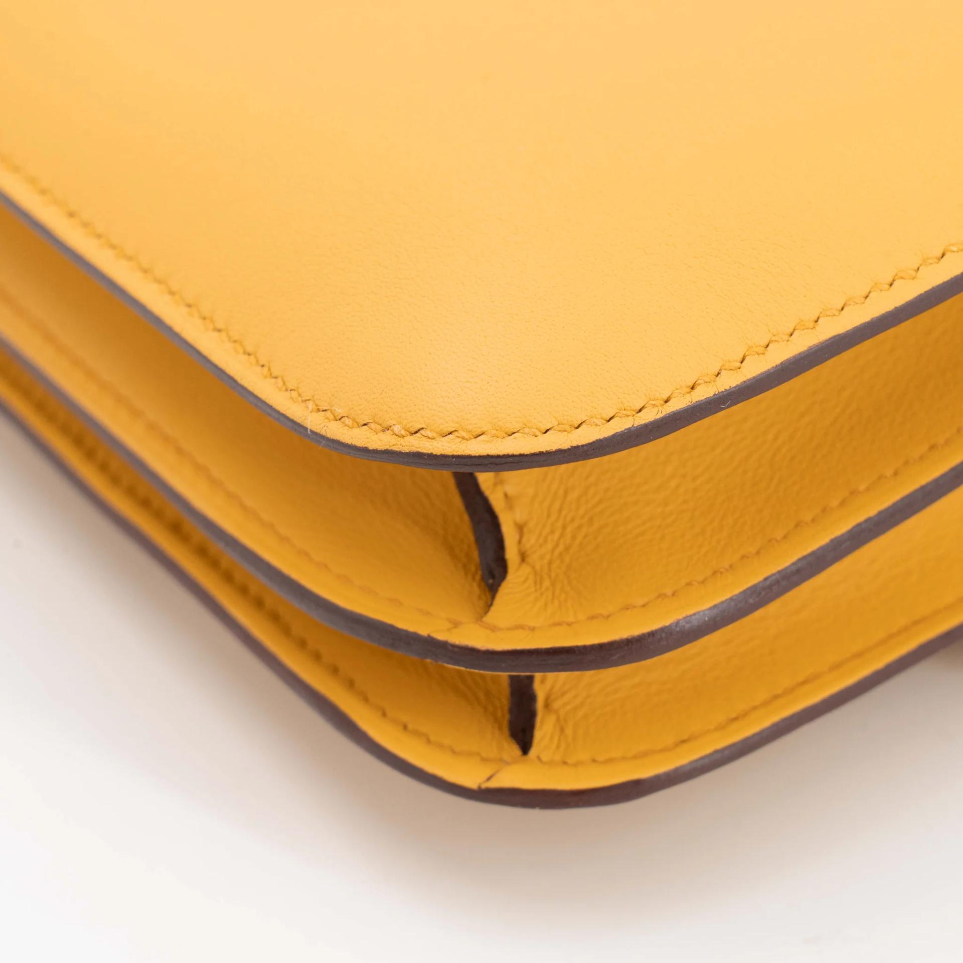 ランク NS 未使用品 HERMÈS エルメス コンスタンス ミニ 19 ミラー サン (B4) スイフト シルバー金具 B刻印 (2023) - 10