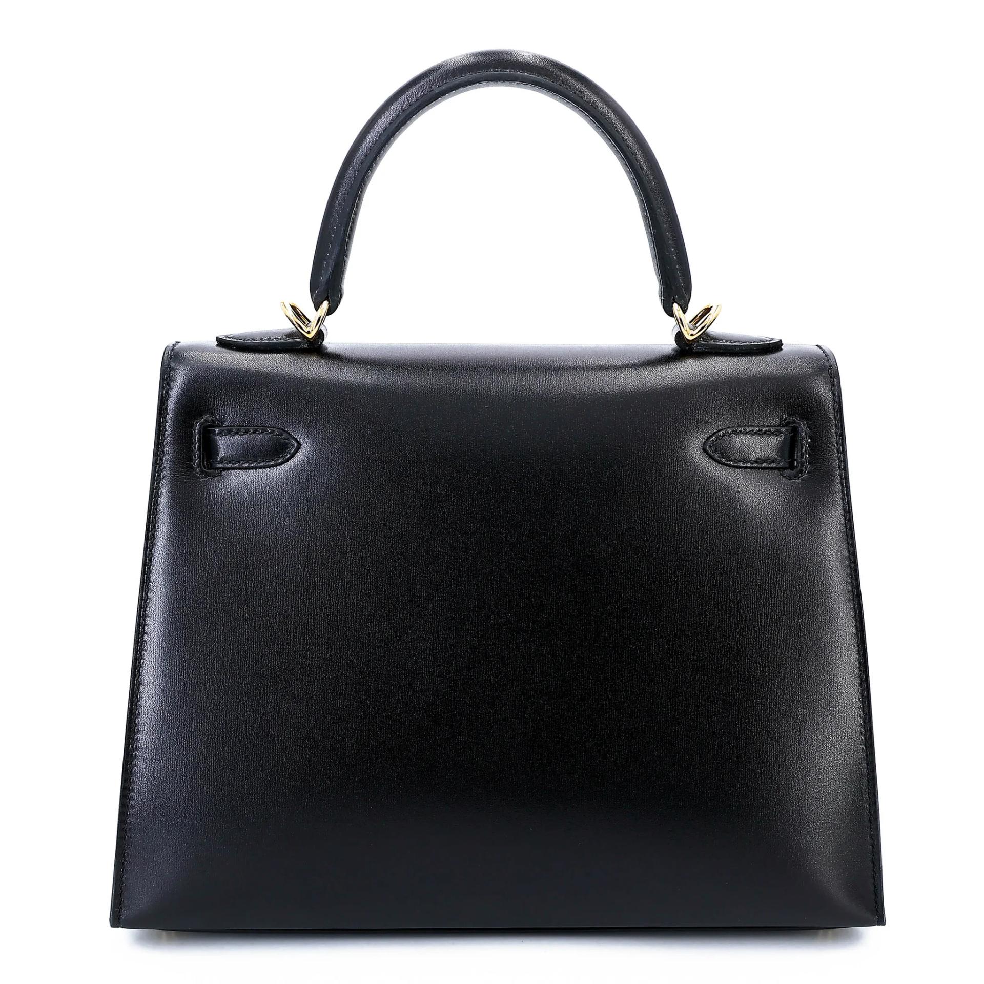 ランク NS 未使用品 HERMÈS エルメス ケリー25 セリエ ブラック (89) ボックスカーフ ゴールド金具 W刻印 (2024) - 2
