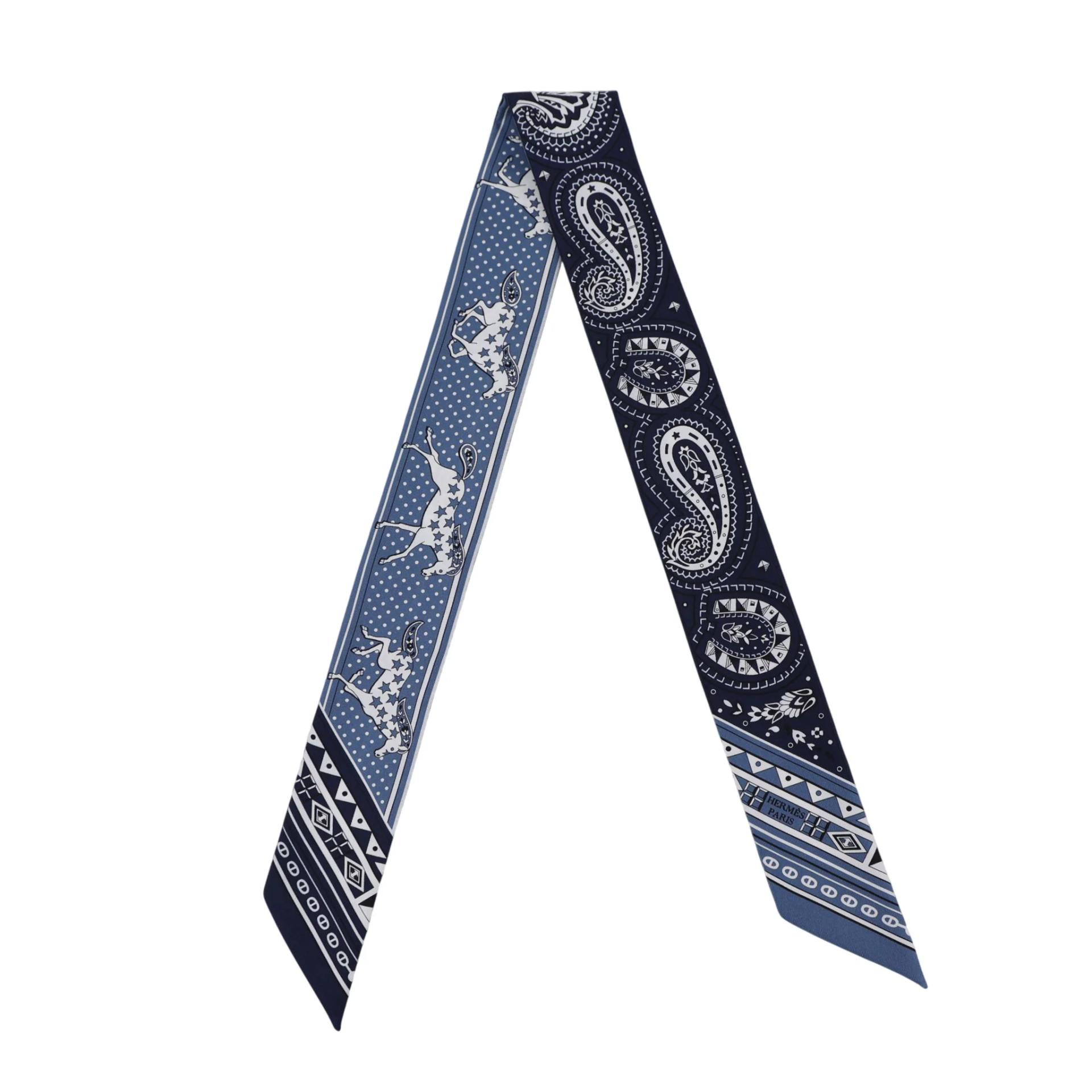 ツイリー Chevel de Coeur Bandana ブルー