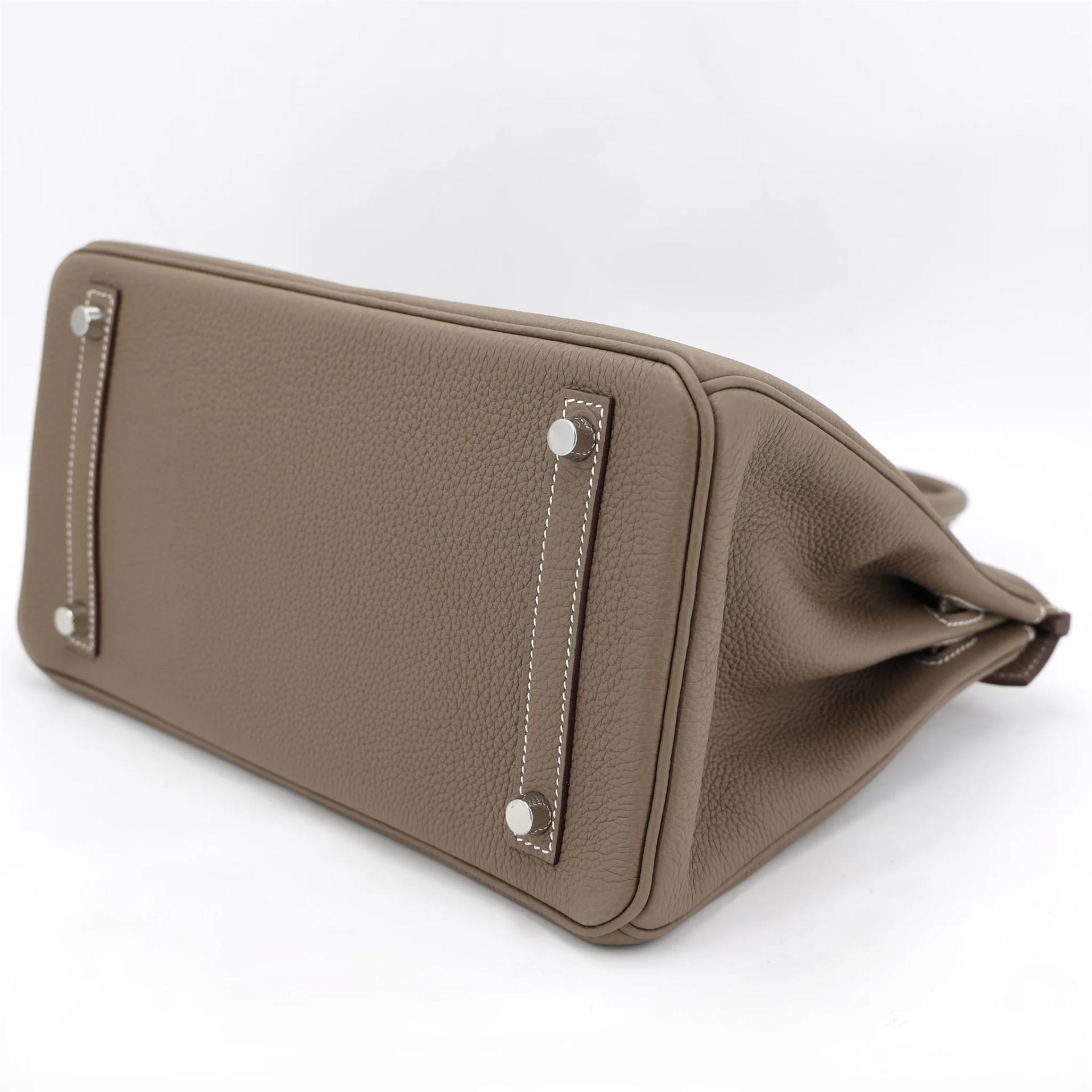 ランク N 新品 HERMÈS エルメス バーキン30 エトゥープ (18) トゴ シルバー金具 K刻印 (2025) - 7