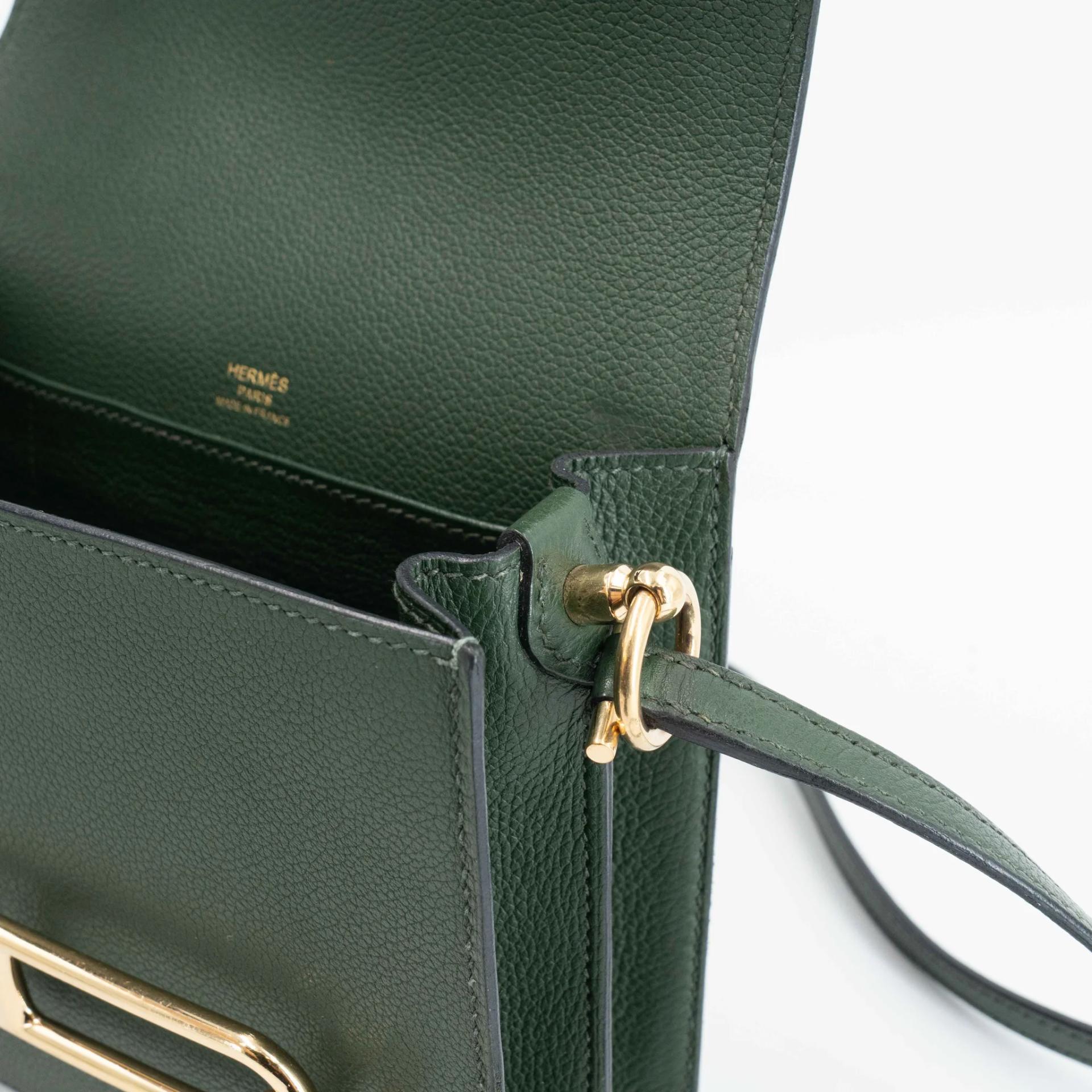 ランク A HERMÈS エルメス ロウリスミニ ヴェールアングレ (2Q) エバーカラー ゴールド金具 X刻印 (2016) - 20