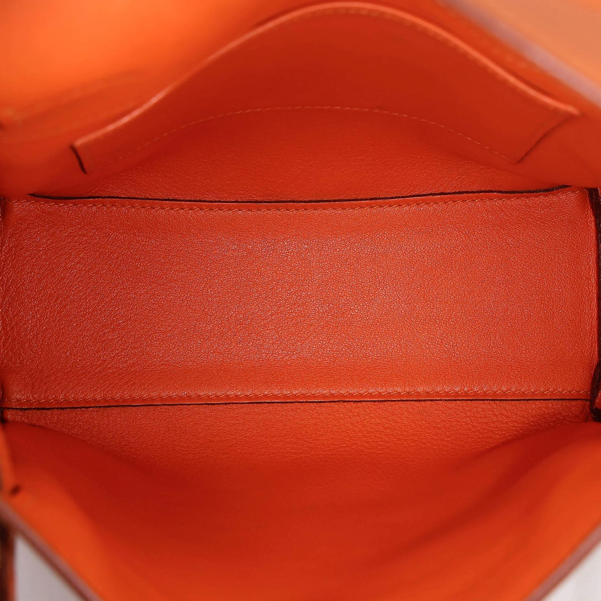 ランク A HERMÈS エルメス ケリーアド PM オレンジ (93) スイフト ゴールド金具 □A刻印 (1997) - 36