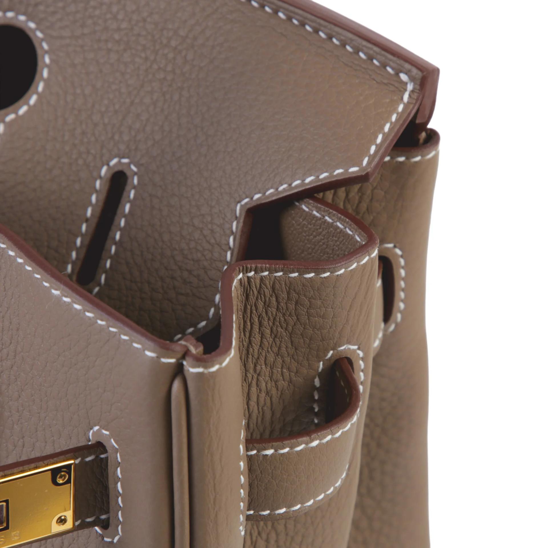 Brand New ( Rank N ) HERMÈS Birkin 30 Etoupe (18) Togo Gold hardware G (2026) - 11