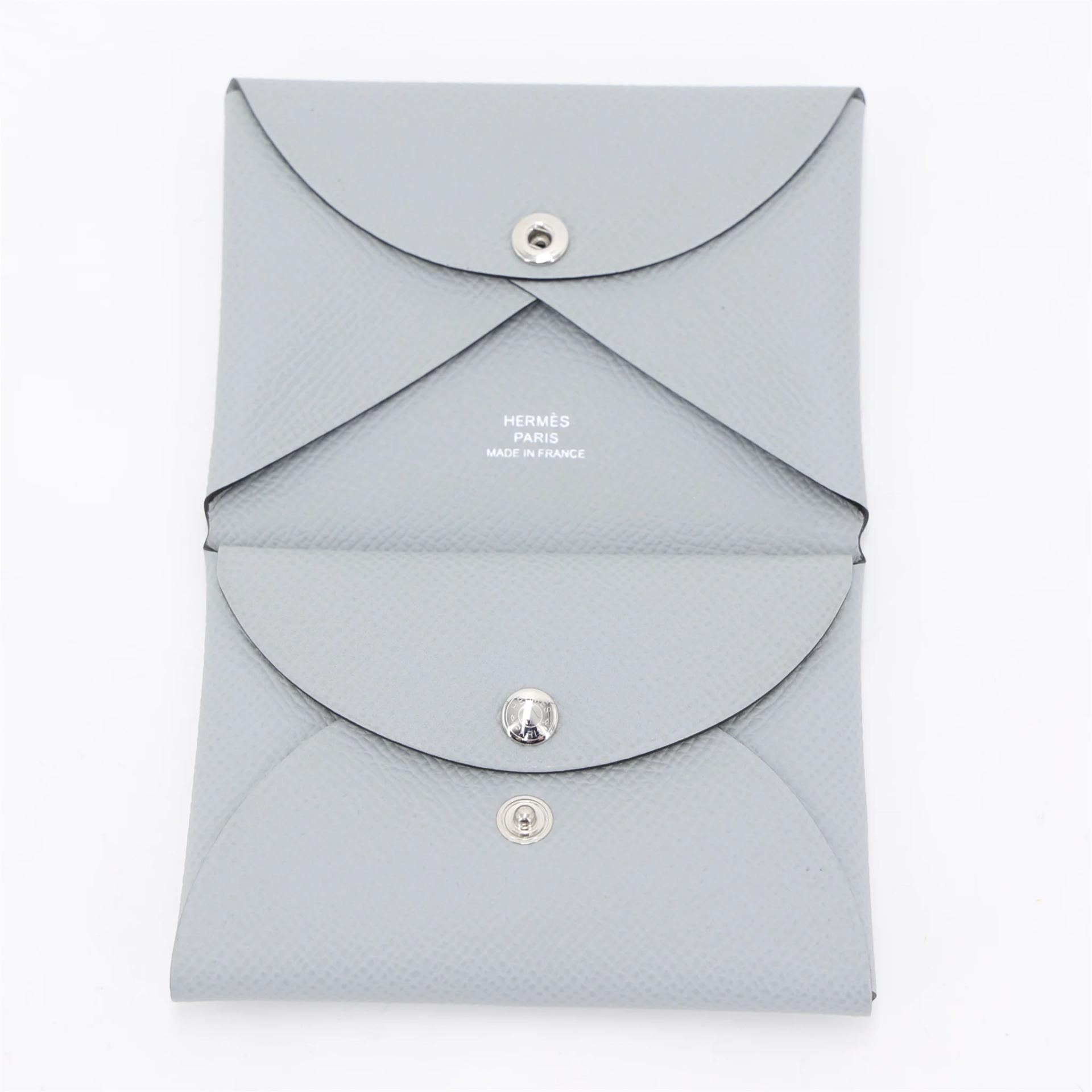 ランク N 新品 HERMÈS エルメス カルヴィ デュオ ブルーグラシエ (8U) エプソン シルバー金具 K刻印 (2025) - 7