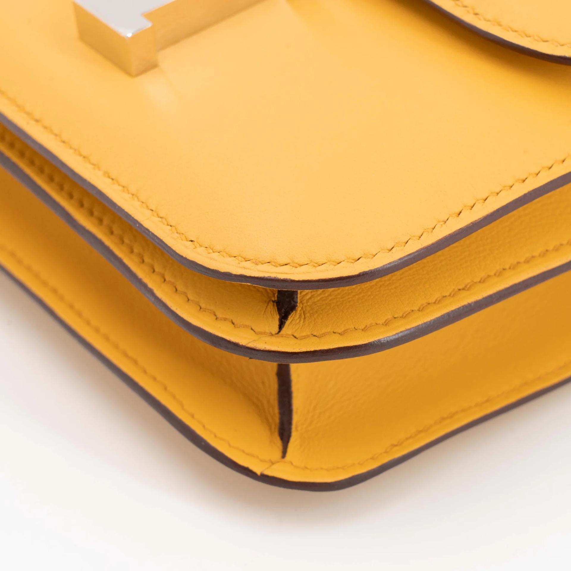 ランク NS 未使用品 HERMÈS エルメス コンスタンス ミニ 19 ミラー サン (B4) スイフト シルバー金具 B刻印 (2023) - 11