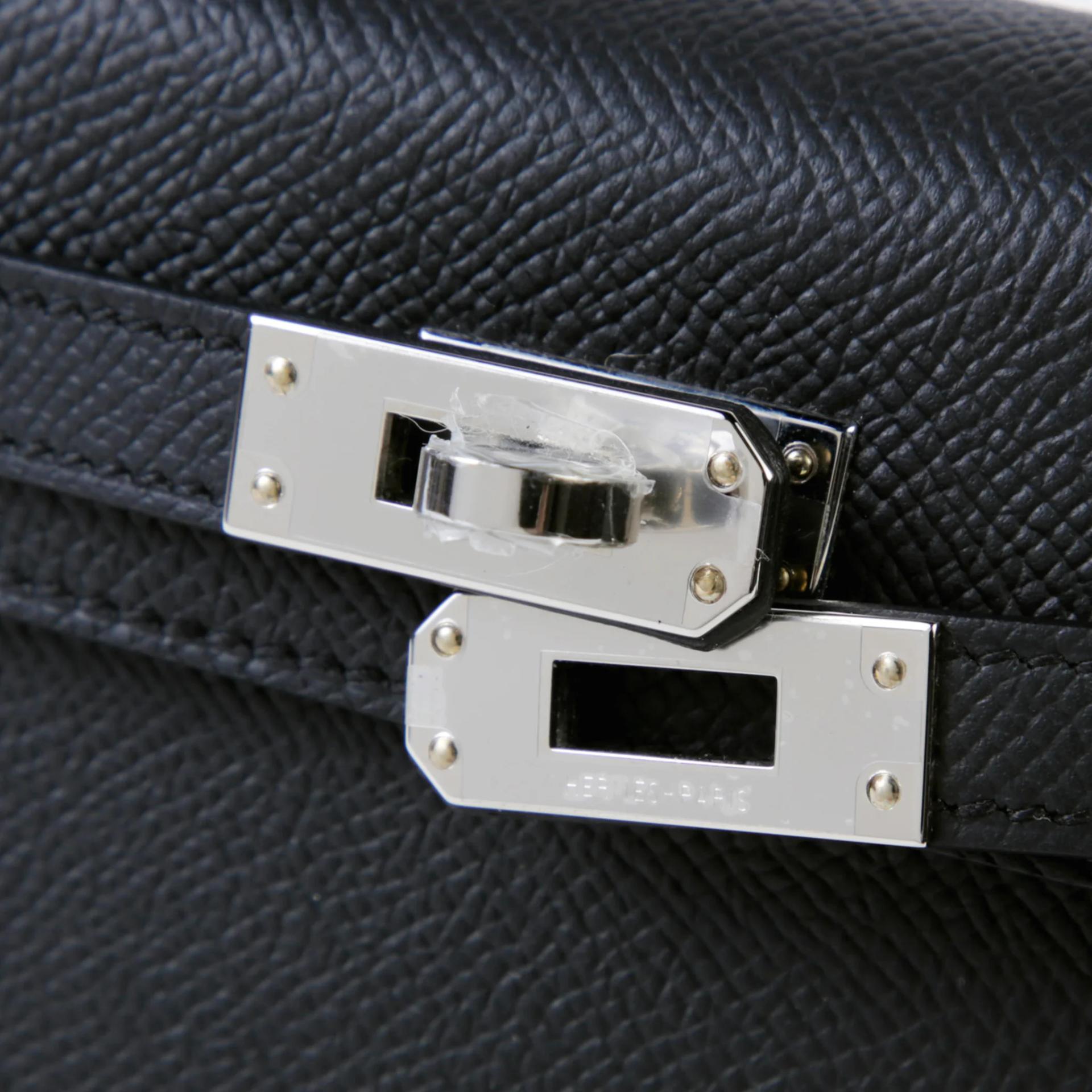 ランク N 新品 HERMÈS エルメス ミニケリー2 ブラック (89) エプソン シルバー金具 G刻印 (2026) - 8