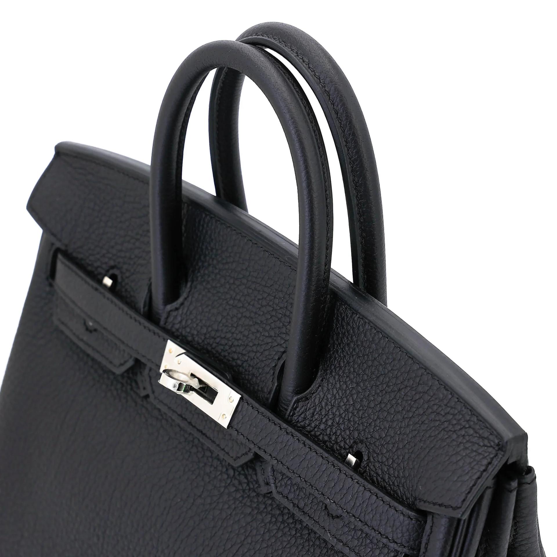 ランク N 新品 HERMÈS エルメス バーキン25 ブラック (89) トゴ シルバー金具 G刻印 (2026) - 3