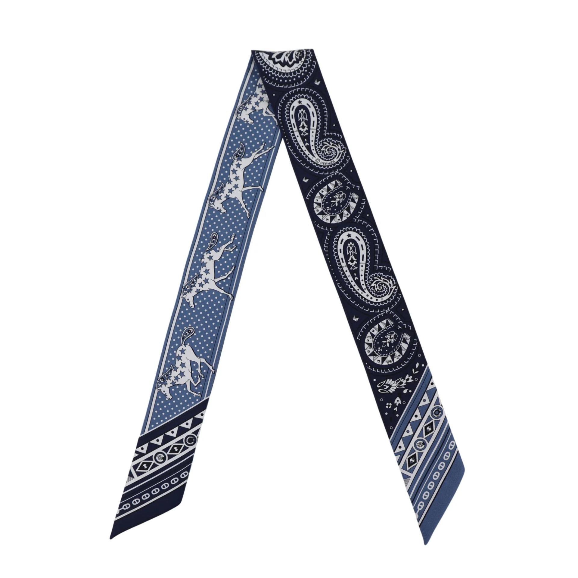 ツイリー Chevel de Coeur Bandana ブルー
