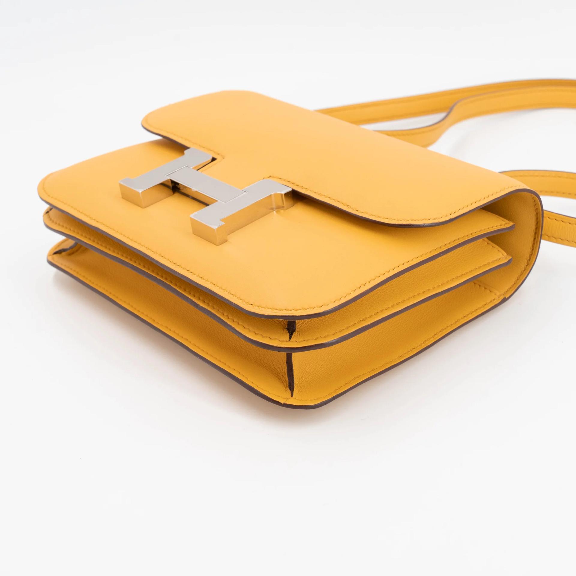 ランク NS 未使用品 HERMÈS エルメス コンスタンス ミニ 19 ミラー サン (B4) スイフト シルバー金具 B刻印 (2023) - 6