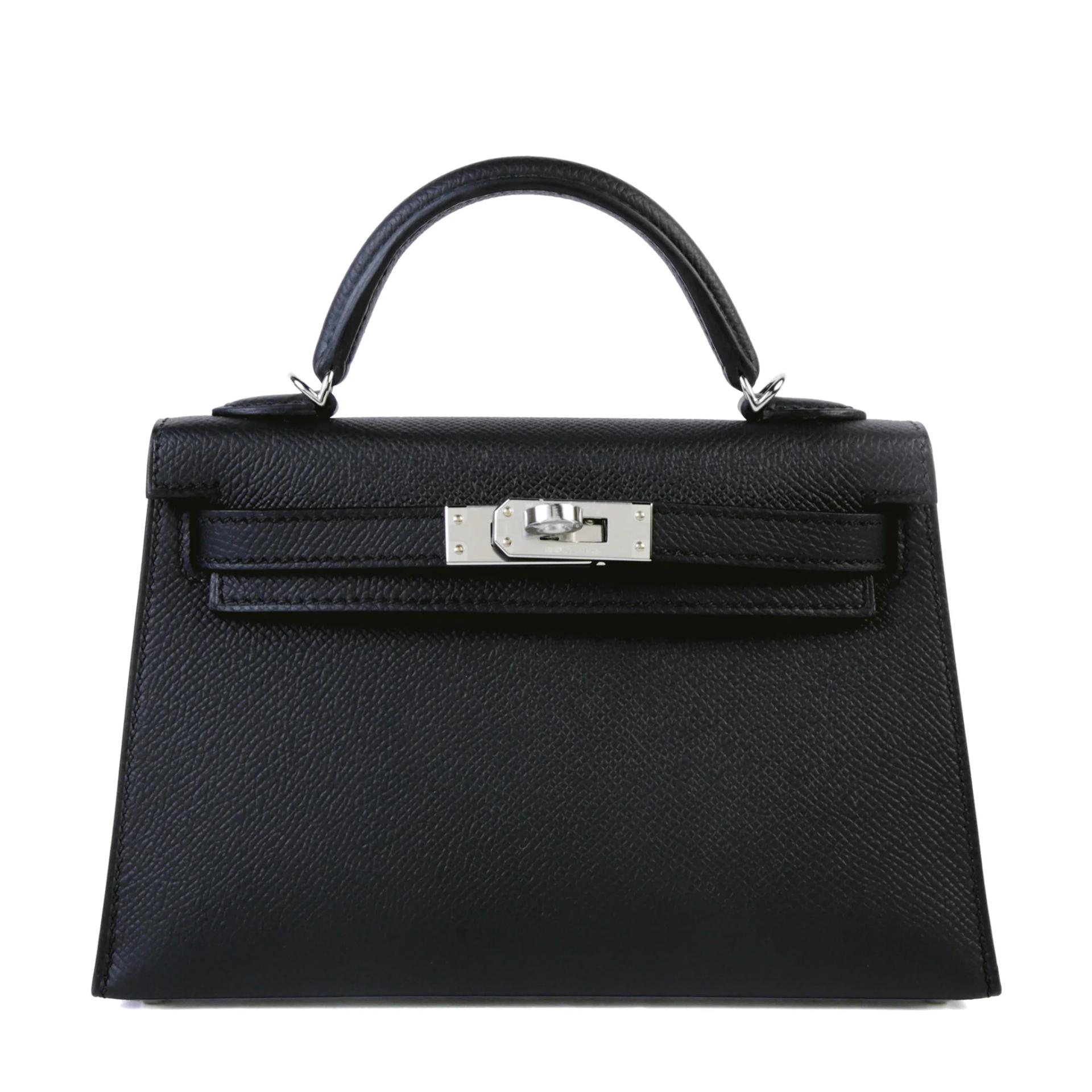 ランク N 新品 HERMÈS エルメス ミニケリー2 ブラック (89) エプソン シルバー金具 G刻印 (2026) - 1