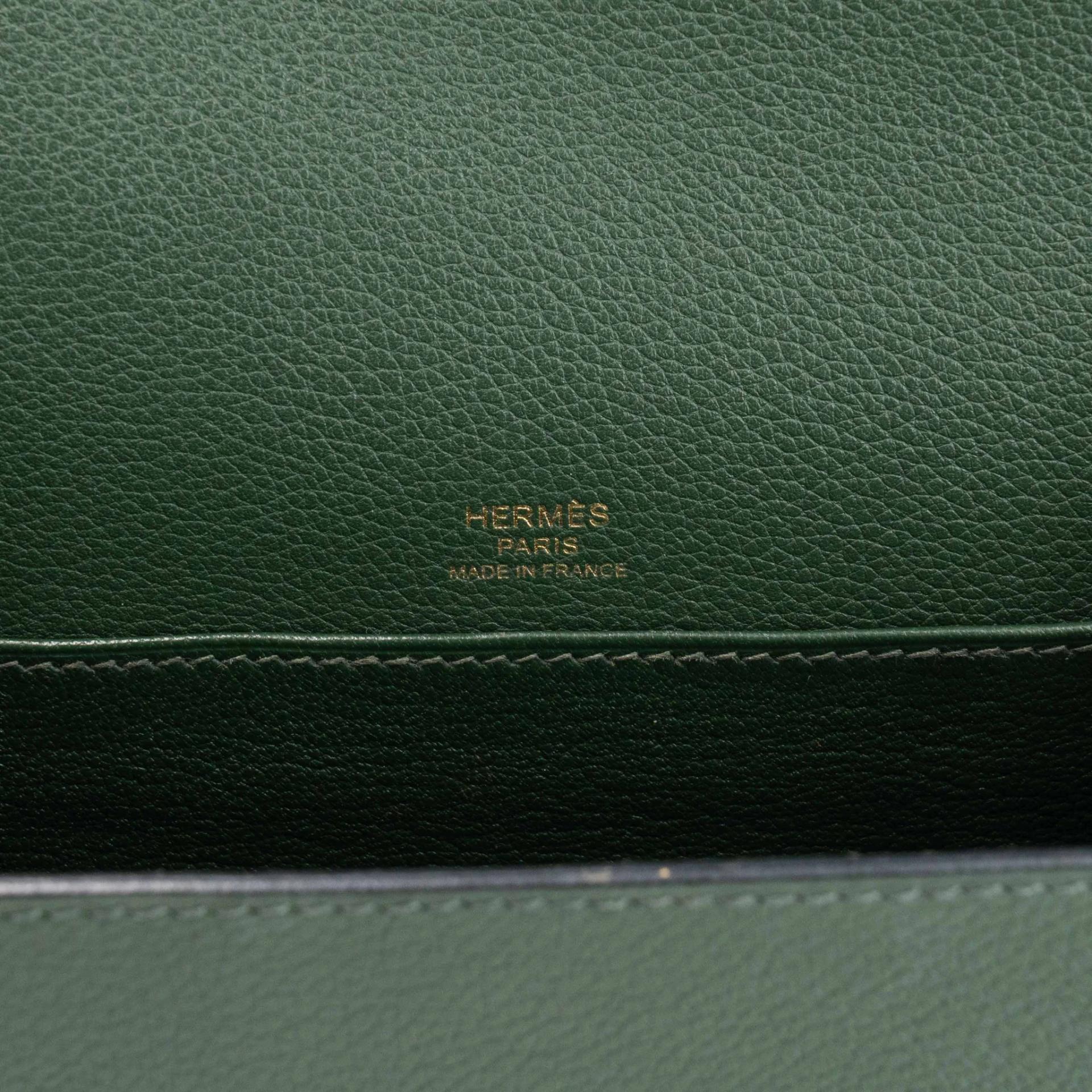 ランク A HERMÈS エルメス ロウリスミニ ヴェールアングレ (2Q) エバーカラー ゴールド金具 X刻印 (2016) - 18