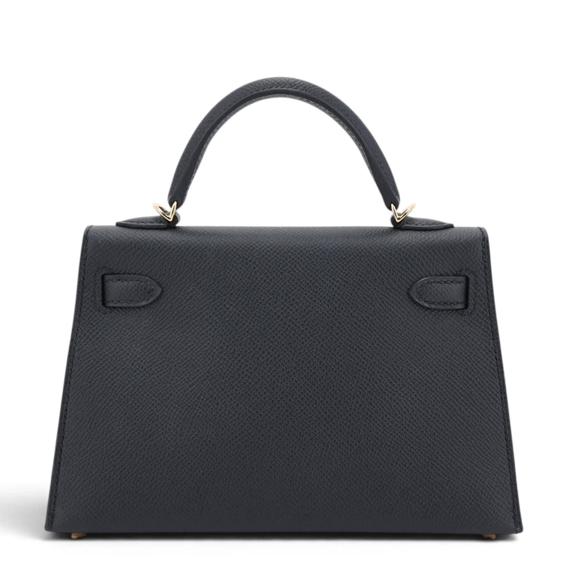 ランク N 新品 HERMÈS エルメス ミニケリー2 ブラック エプソン ゴールド金具 G刻印 (2026) - 2