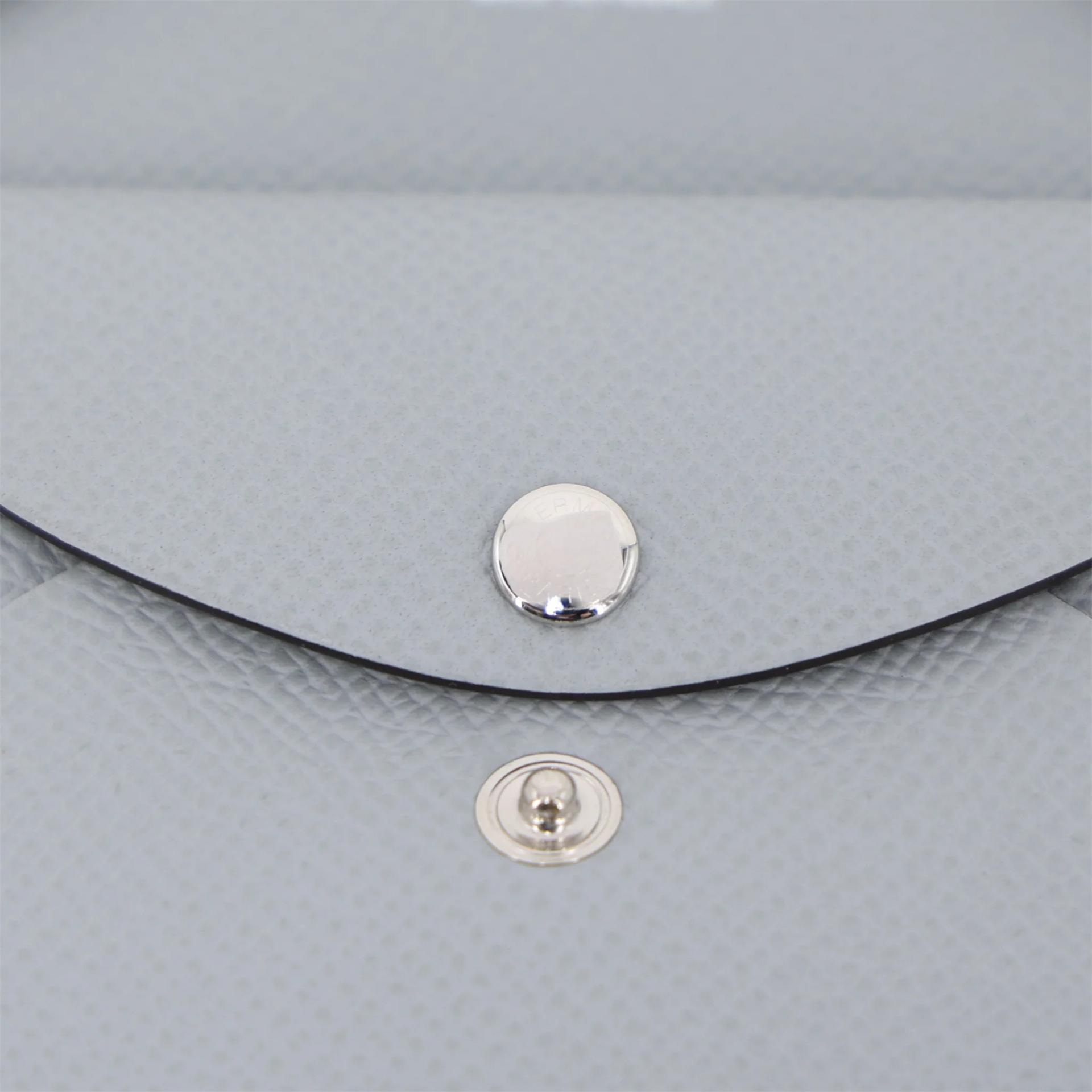 ランク N 新品 HERMÈS エルメス カルヴィ デュオ ブルーグラシエ (8U) エプソン シルバー金具 K刻印 (2025) - 9