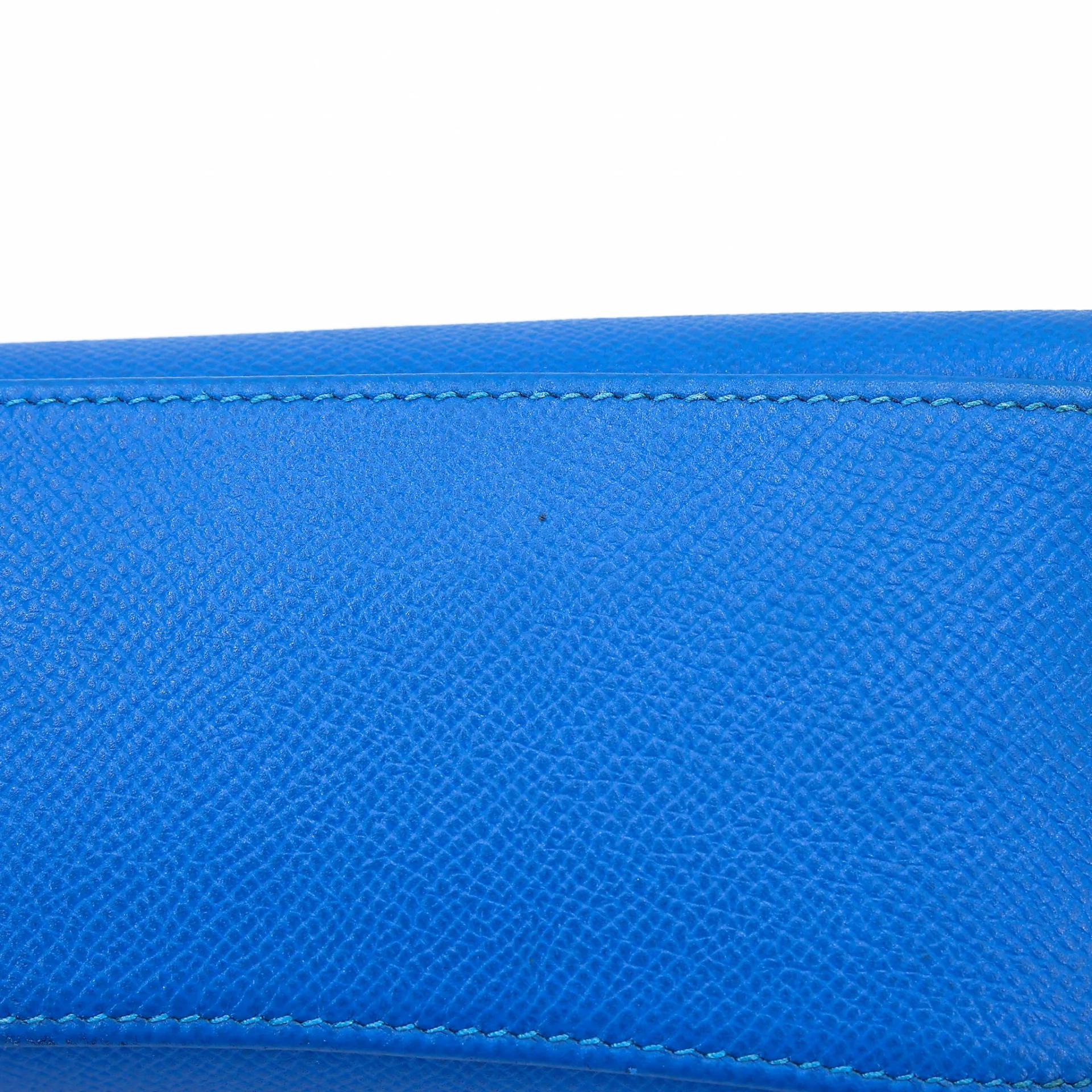ランク A HERMÈS エルメス ケリーアド PM ブルーフランス (71) エプソン ゴールド金具 □A刻印 (1997) - 15