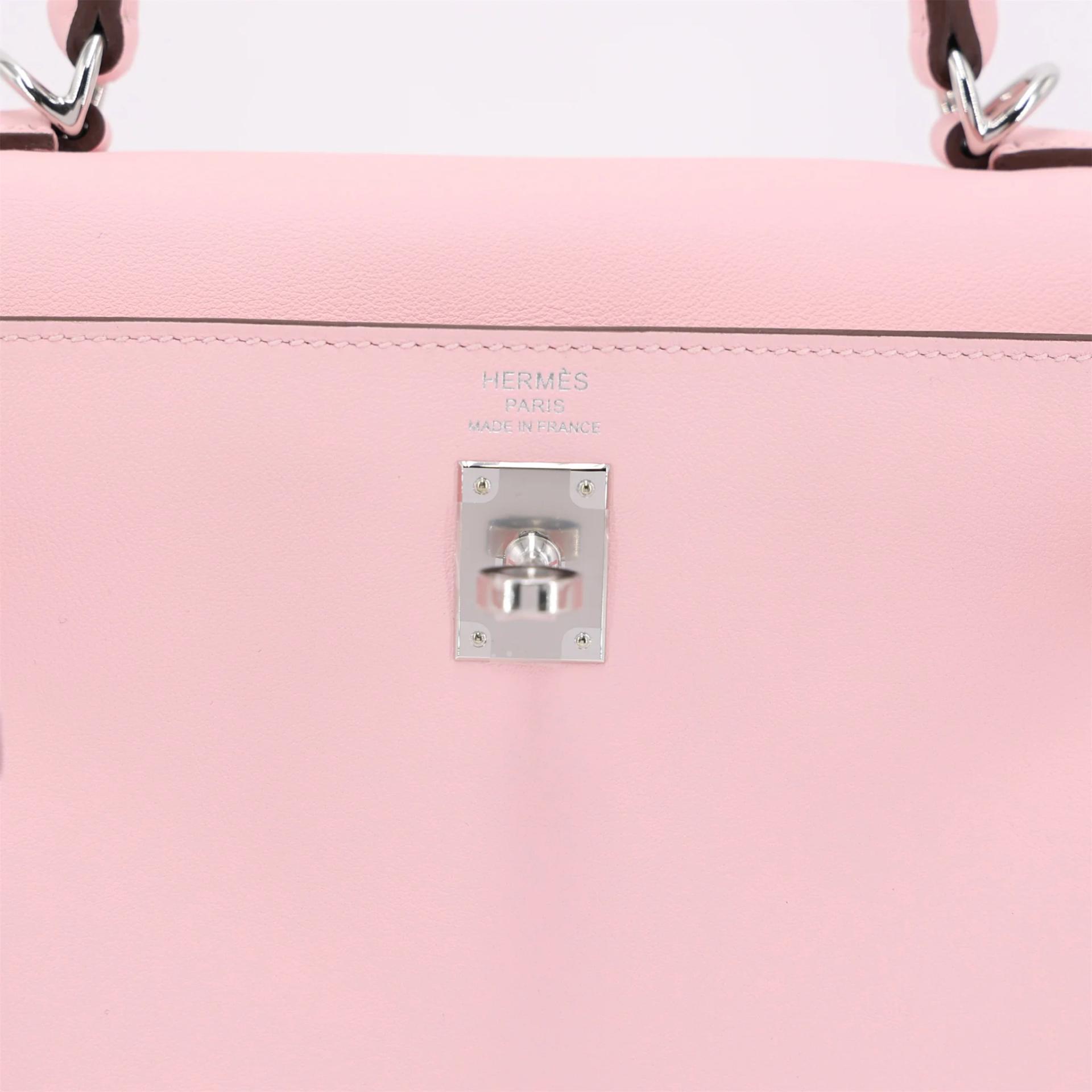 ランク N 新品 HERMÈS エルメス ケリー25 ローズサクラ (3Q) スイフト シルバー金具 G刻印 (2026) - 9