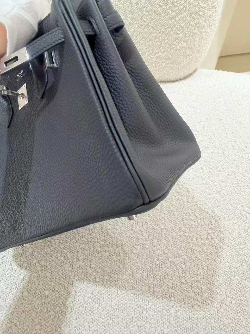 ランク N 新品 HERMÈS エルメス バーキン25 ブラック (89) トゴ シルバー金具 G刻印 (2026) - 10