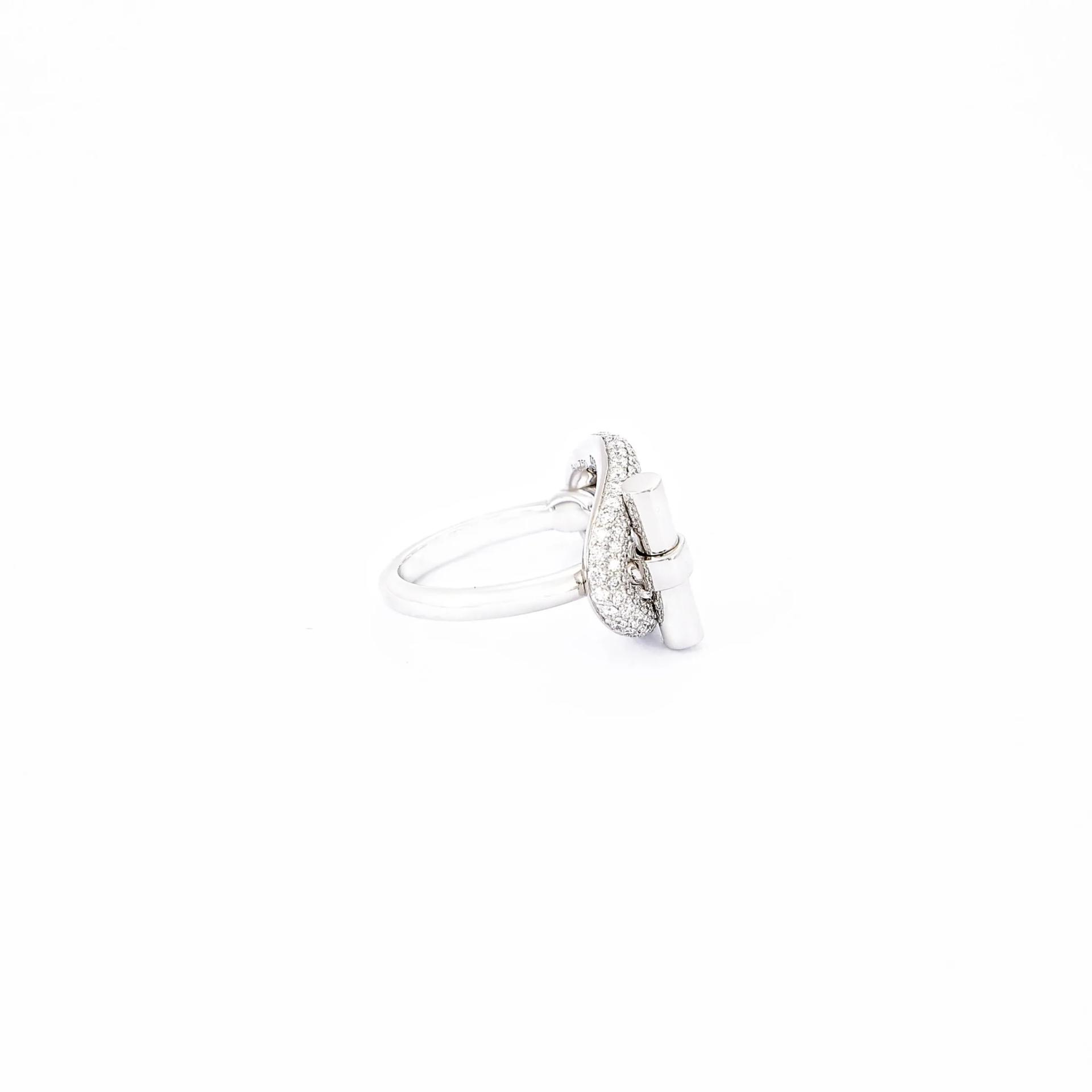 ランク N 新品 HERMÈS エルメス アダージュ リング ホワイト K18ホワイトゴールド - 5