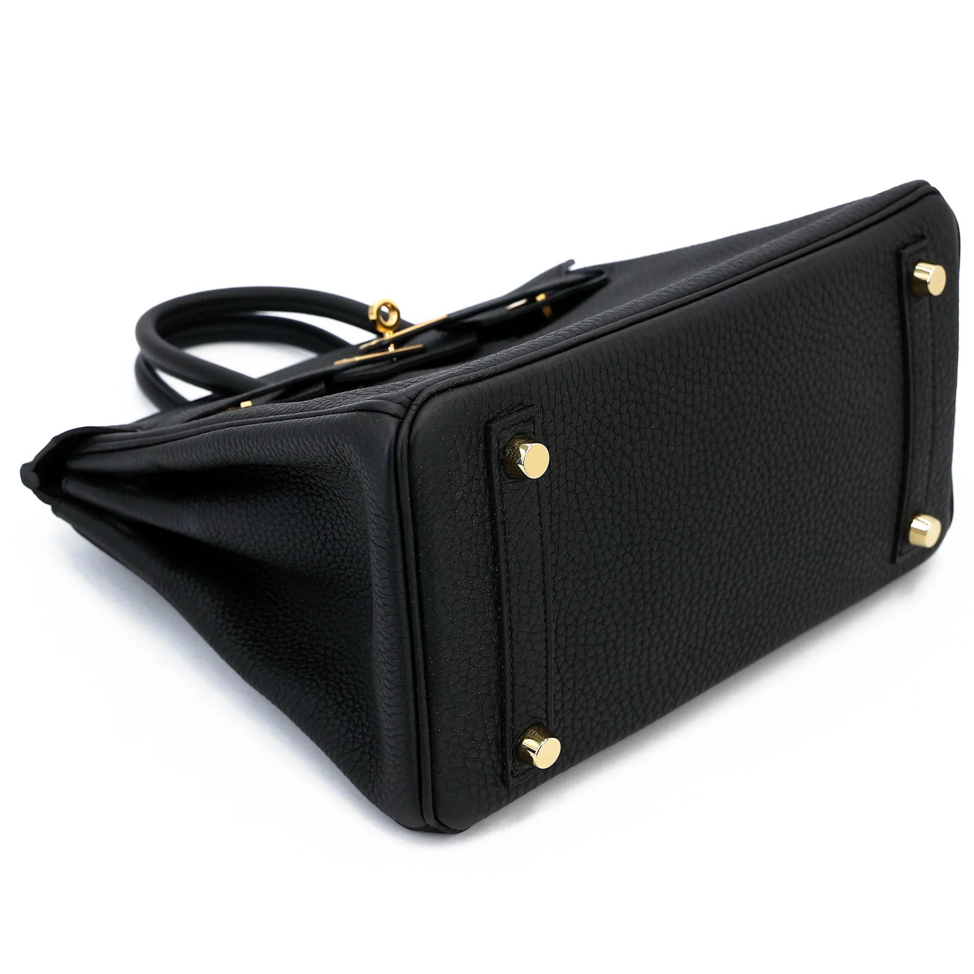 ランク A HERMÈS エルメス バーキン25 ブラック (89) トゴ ゴールド金具 X刻印 (2016) - 5