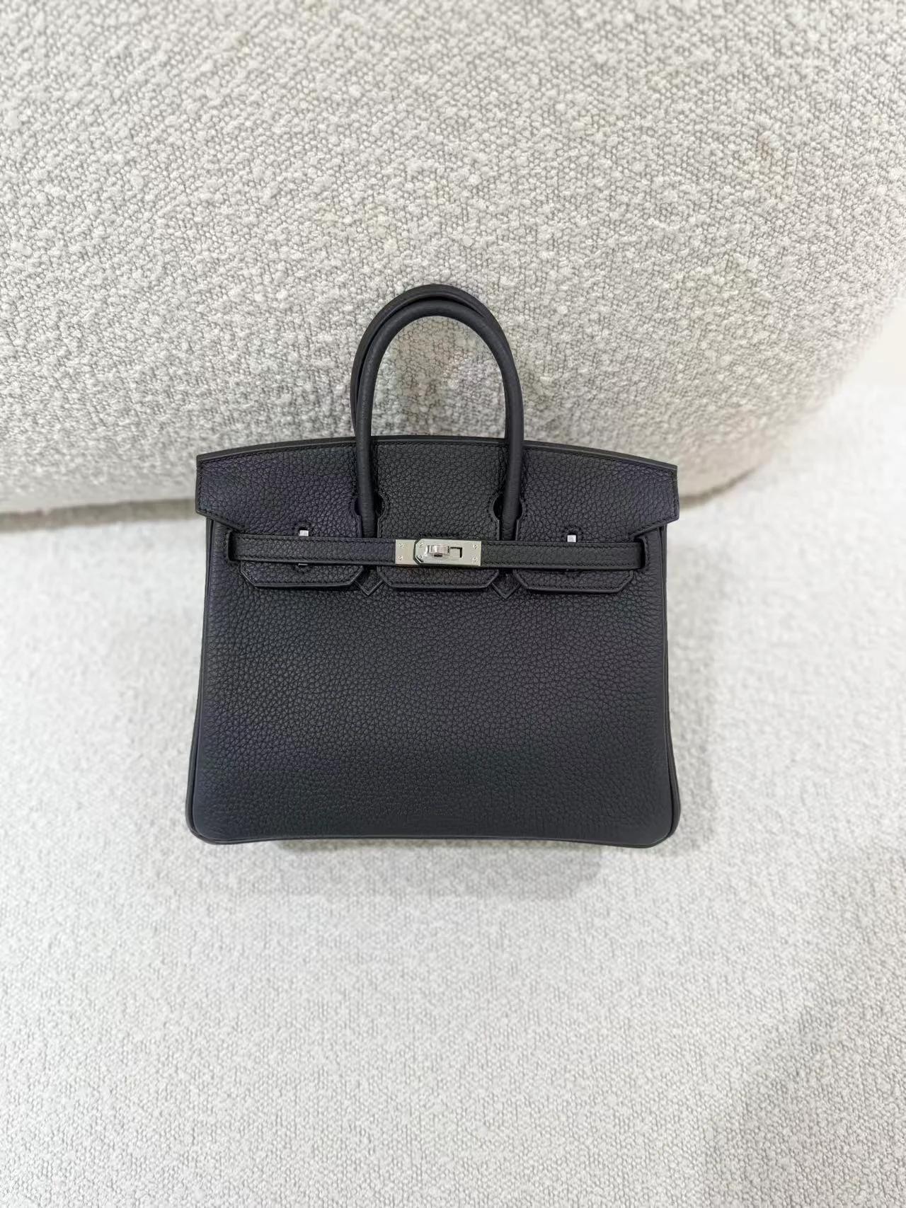 ランク N 新品 HERMÈS エルメス バーキン25 ブラック (89) トゴ シルバー金具 G刻印 (2026) - 3