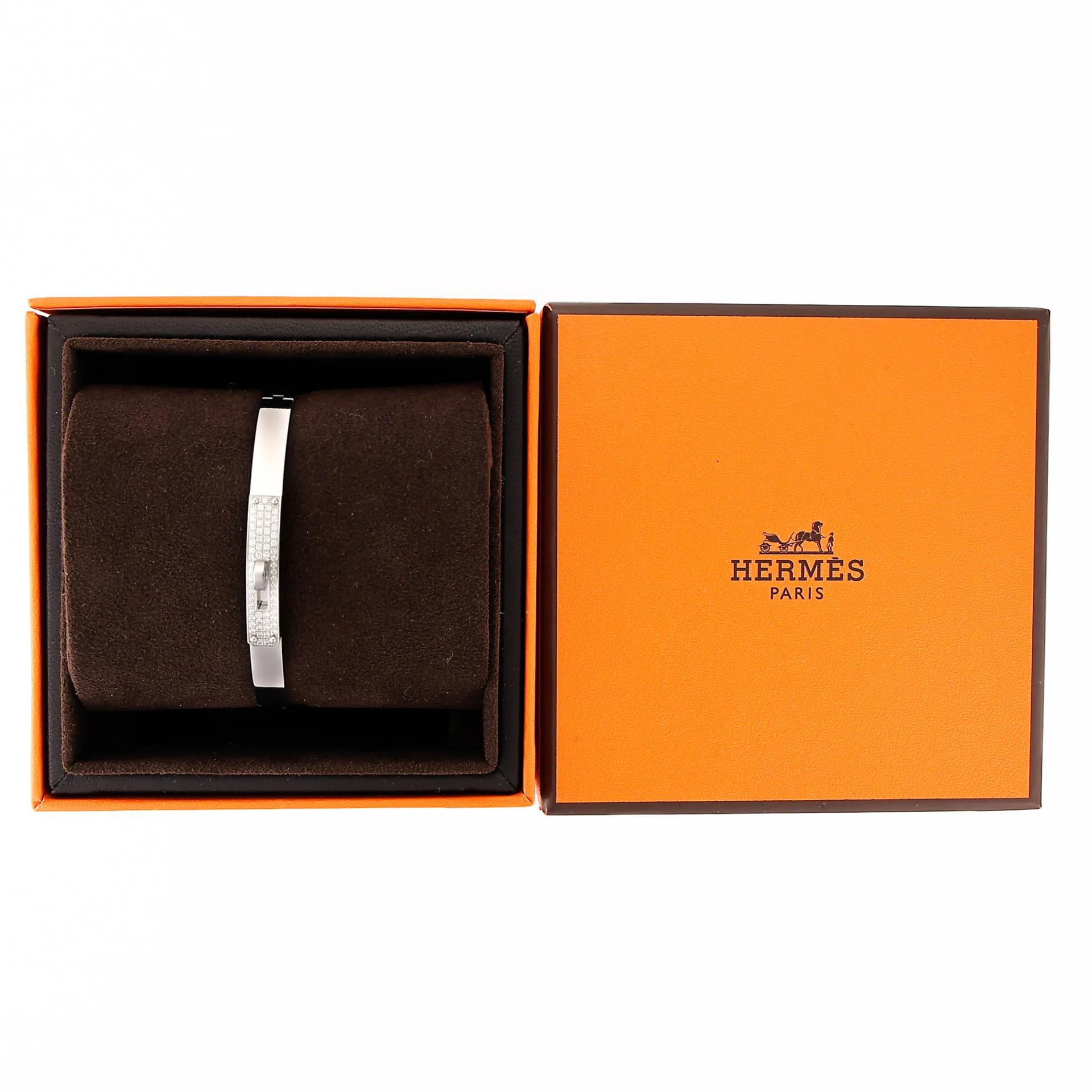 ランク N 新品 HERMÈS エルメス ケリーブレスレット PM ホワイト K18ホワイトゴールド ダイヤモンド - 3