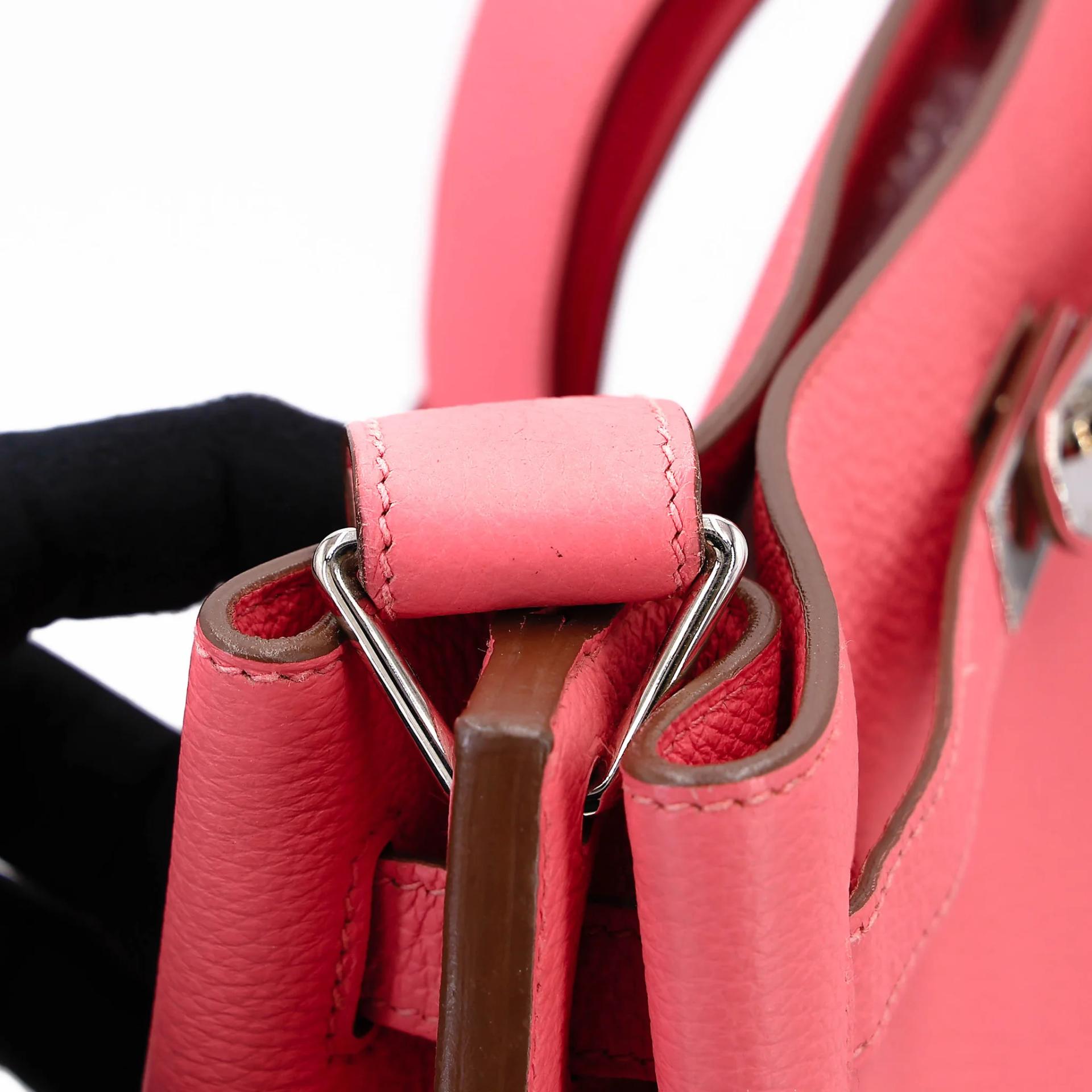 ランク A HERMÈS エルメス ソーケリー26 ピンク (5P) トゴ シルバー金具 □Q刻印 (2013) - 5