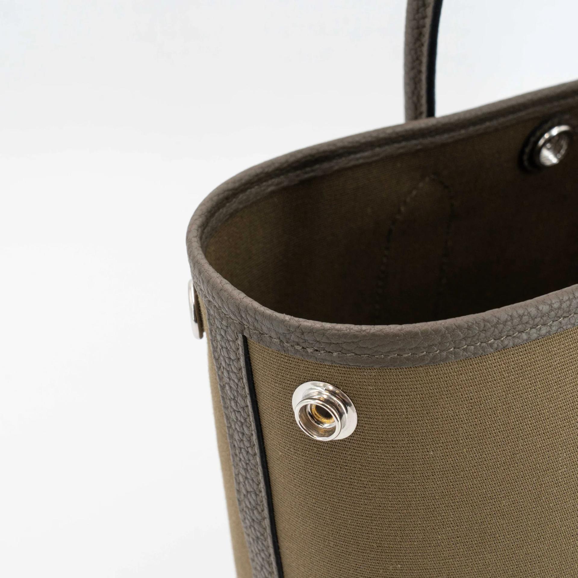 ランク N 新品 HERMÈS エルメス ネオガーデンパーティ ヴェールローデン (V8) トワルオフィシェ ネゴンダ シルバー金具 G刻印 (2026) - 27