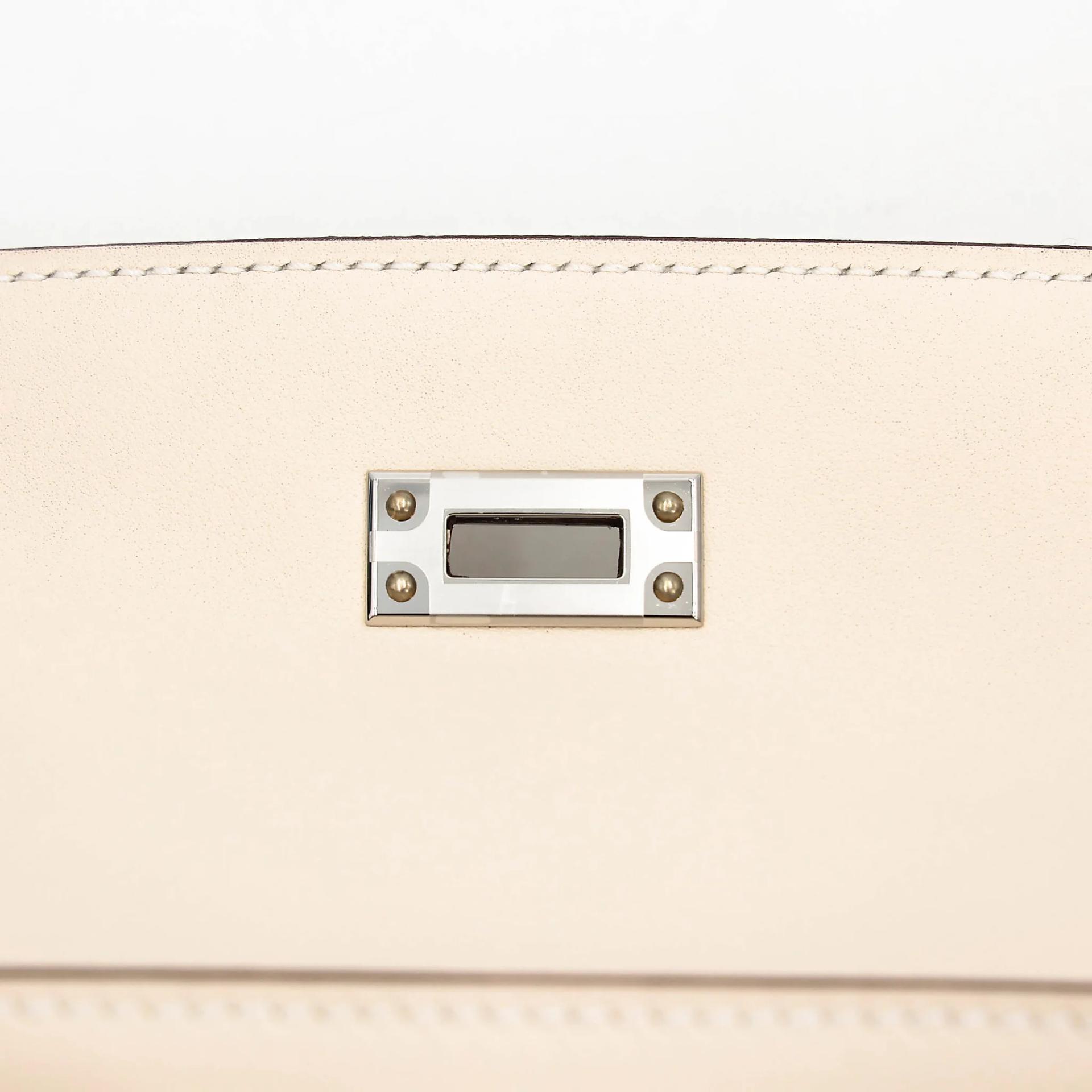 ランク N 新品 HERMÈS エルメス ポシェットケリー ナタ (I2) スイフト シルバー金具 G刻印 (2026) - 11