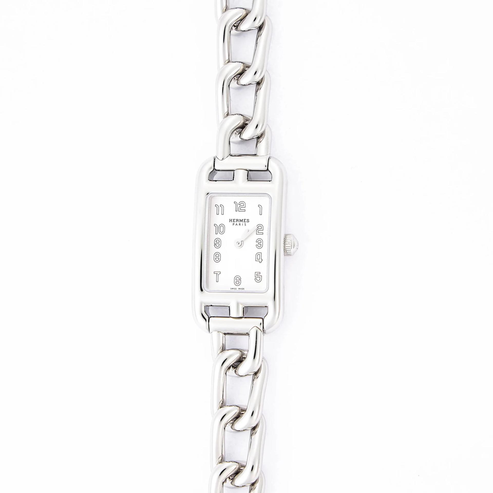 ランク N 新品 HERMÈS エルメス ナンタケット S ウォッチ NA2.110 シルバー ステンレススティール - 2