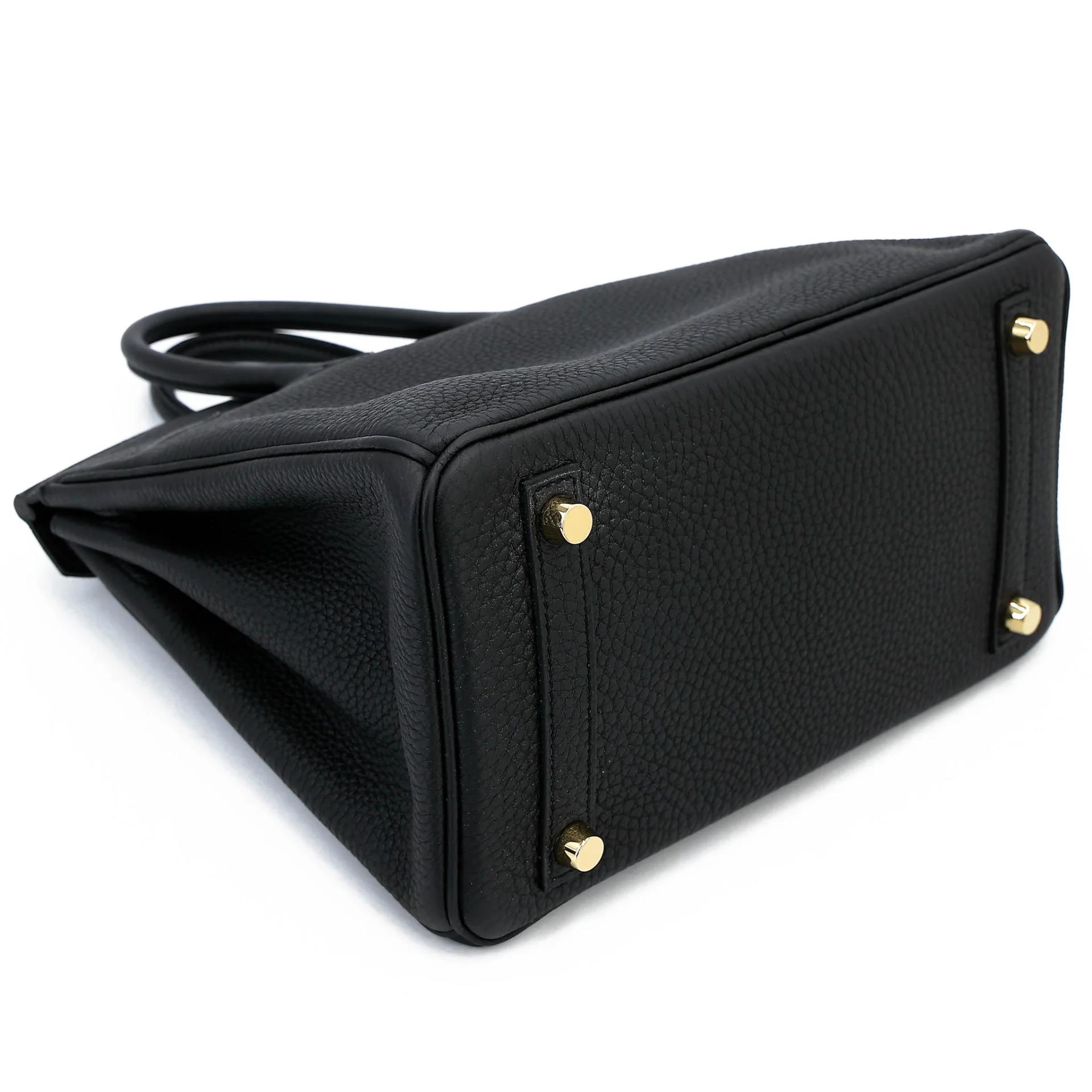 ランク A HERMÈS エルメス バーキン25 ブラック (89) トゴ ゴールド金具 X刻印 (2016) - 7