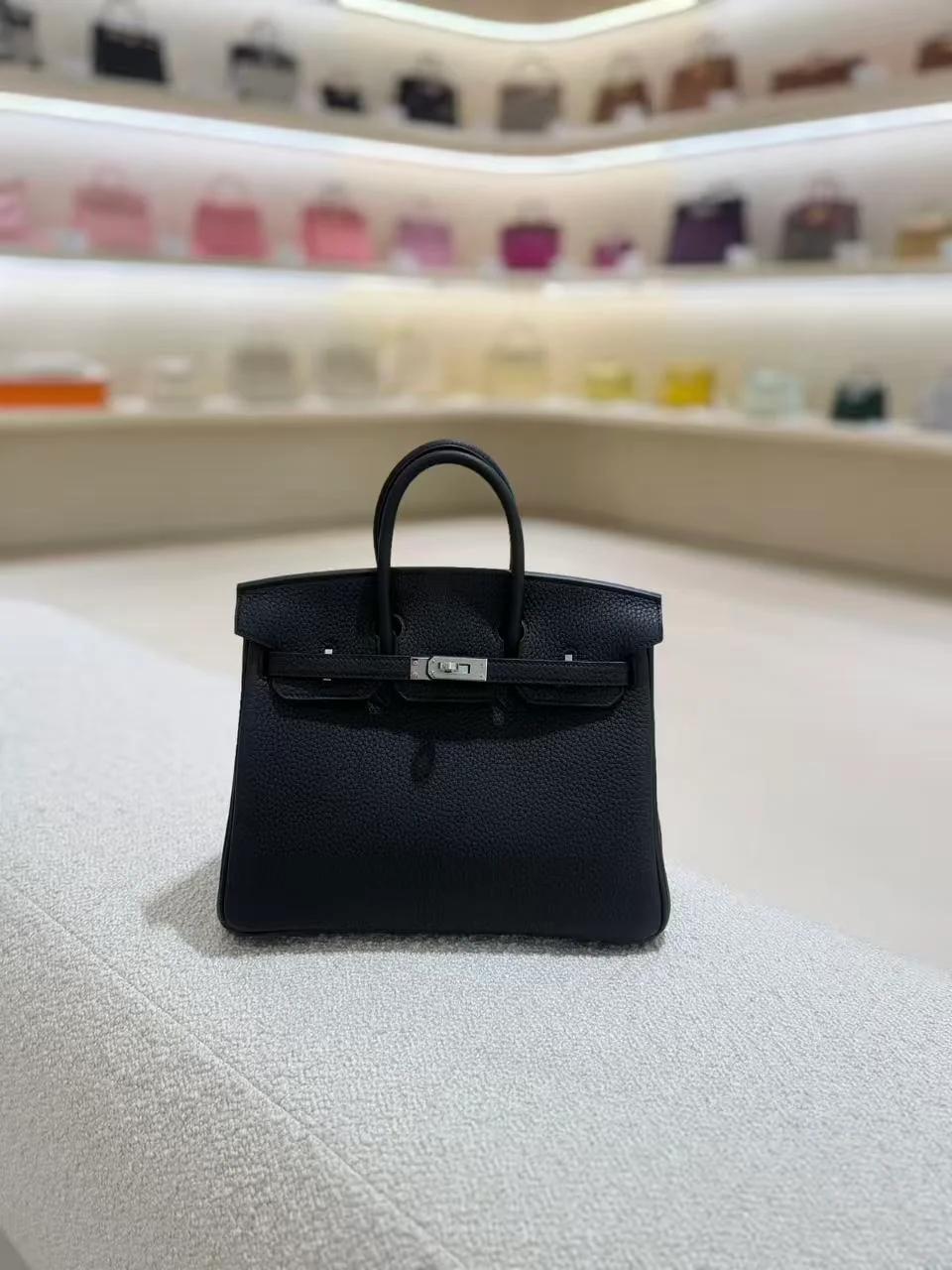 ランク N 新品 HERMÈS エルメス バーキン25 ブラック (89) トゴ シルバー金具 G刻印 (2026) - 4