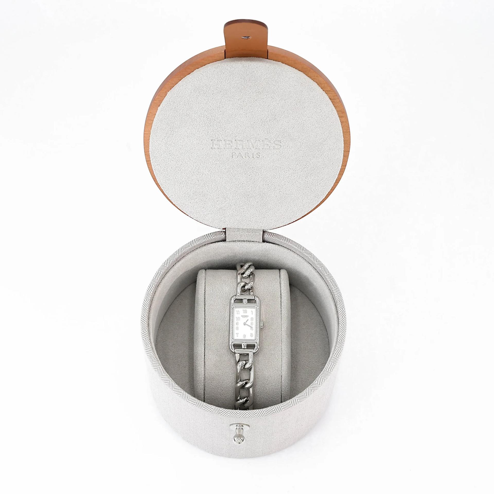 ランク N 新品 HERMÈS エルメス ナンタケット S ウォッチ NA2.110 シルバー ステンレススティール - 3