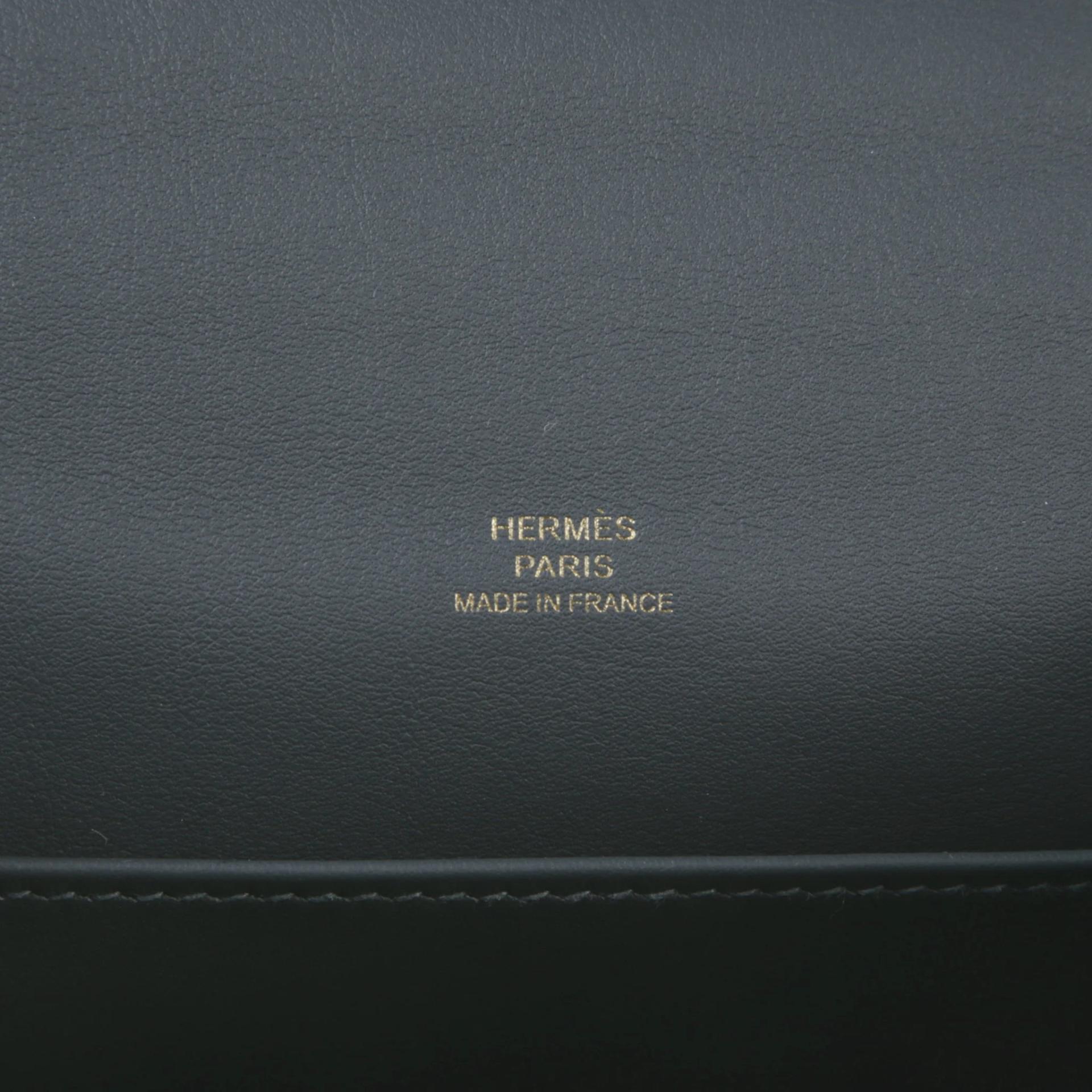 Unused ( Rank NS ) HERMÈS Kelly Pochette Gris misty (H0) Swift Gold hardware K (2025) - 10