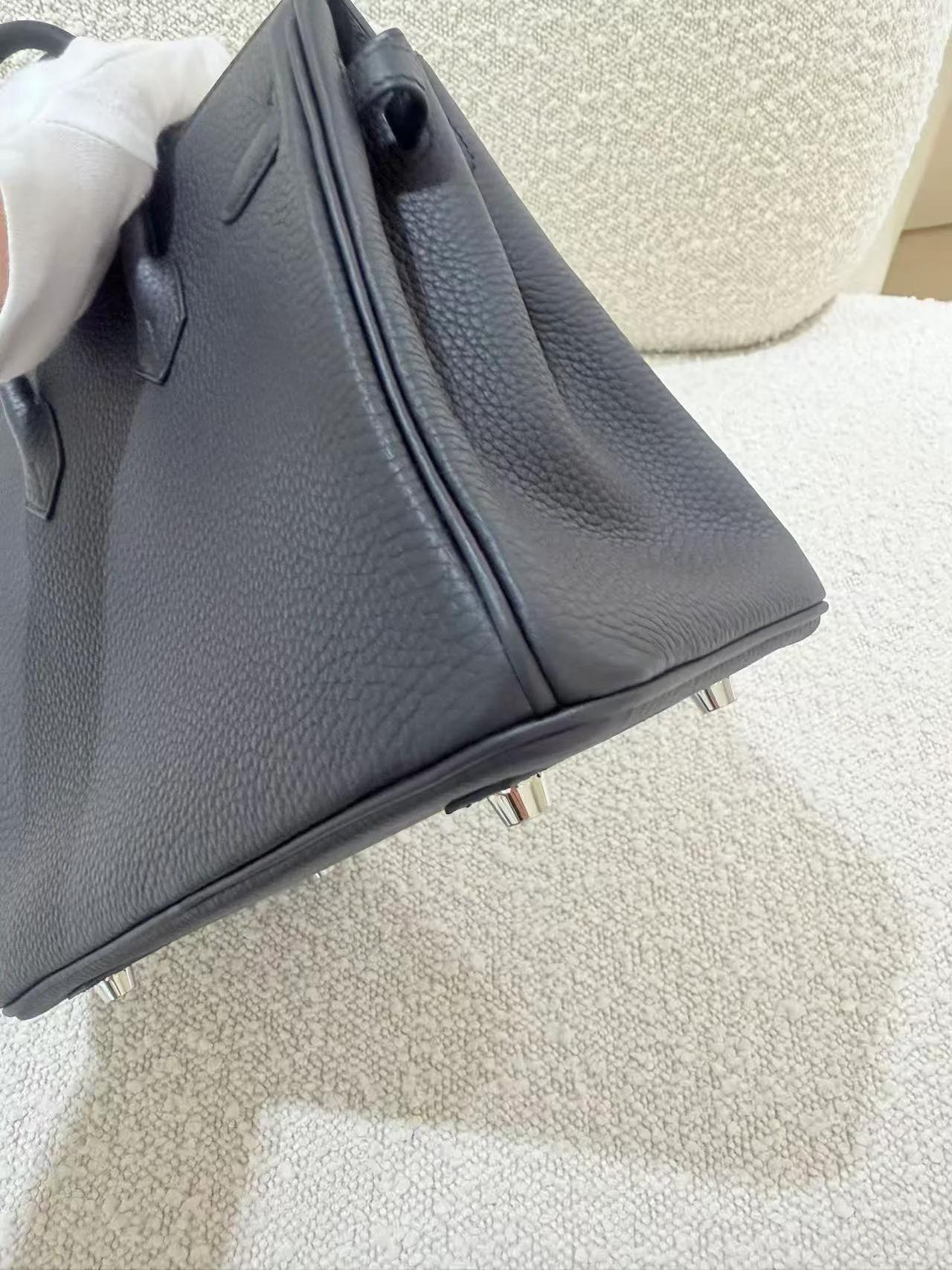 ランク N 新品 HERMÈS エルメス バーキン25 ブラック (89) トゴ シルバー金具 G刻印 (2026) - 8