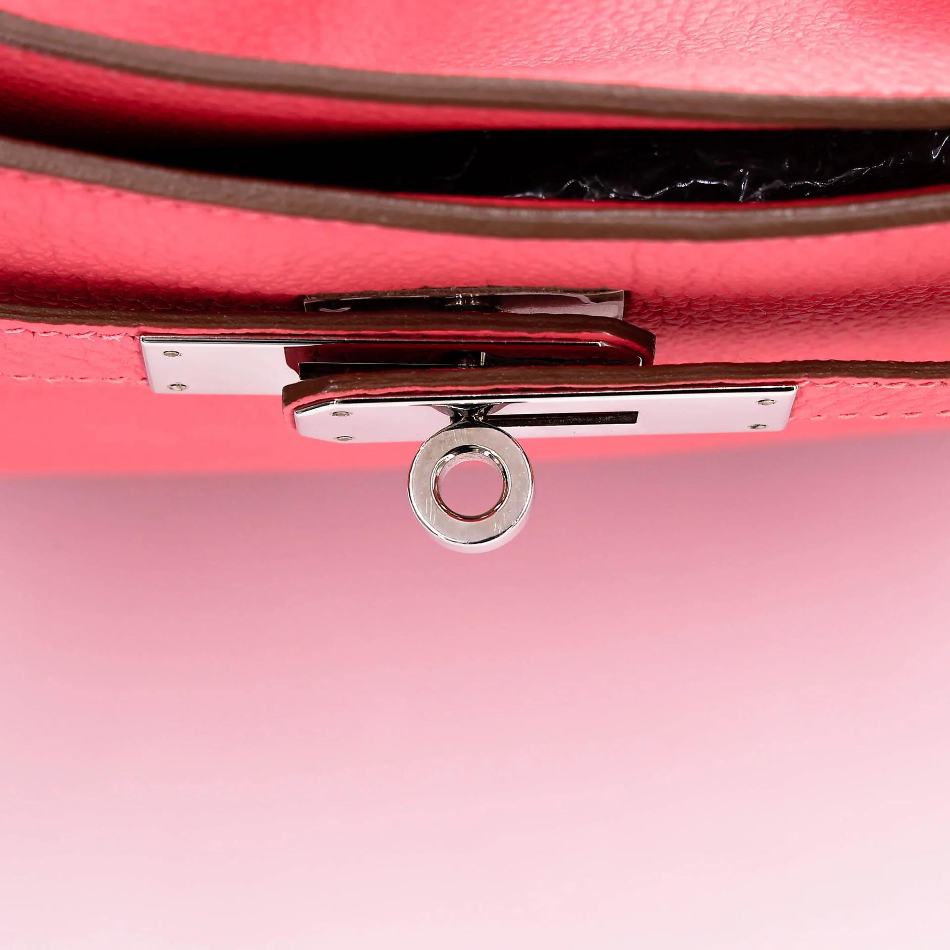 ランク A HERMÈS エルメス ソーケリー26 ピンク (5P) トゴ シルバー金具 □Q刻印 (2013) - 12