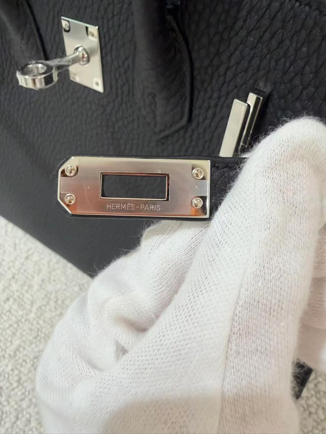 ランク N 新品 HERMÈS エルメス バーキン25 ブラック (89) トゴ シルバー金具 G刻印 (2026) - 14