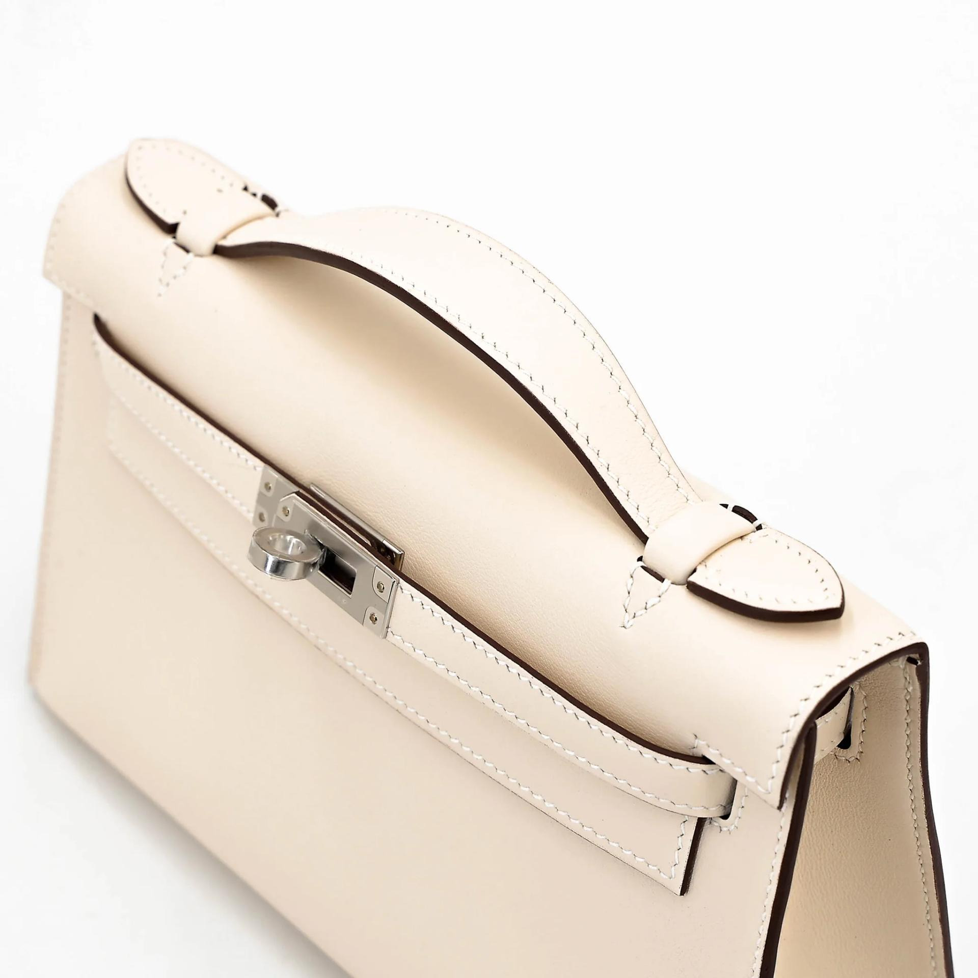 ランク N 新品 HERMÈS エルメス ポシェットケリー ナタ (I2) スイフト シルバー金具 G刻印 (2026) - 3